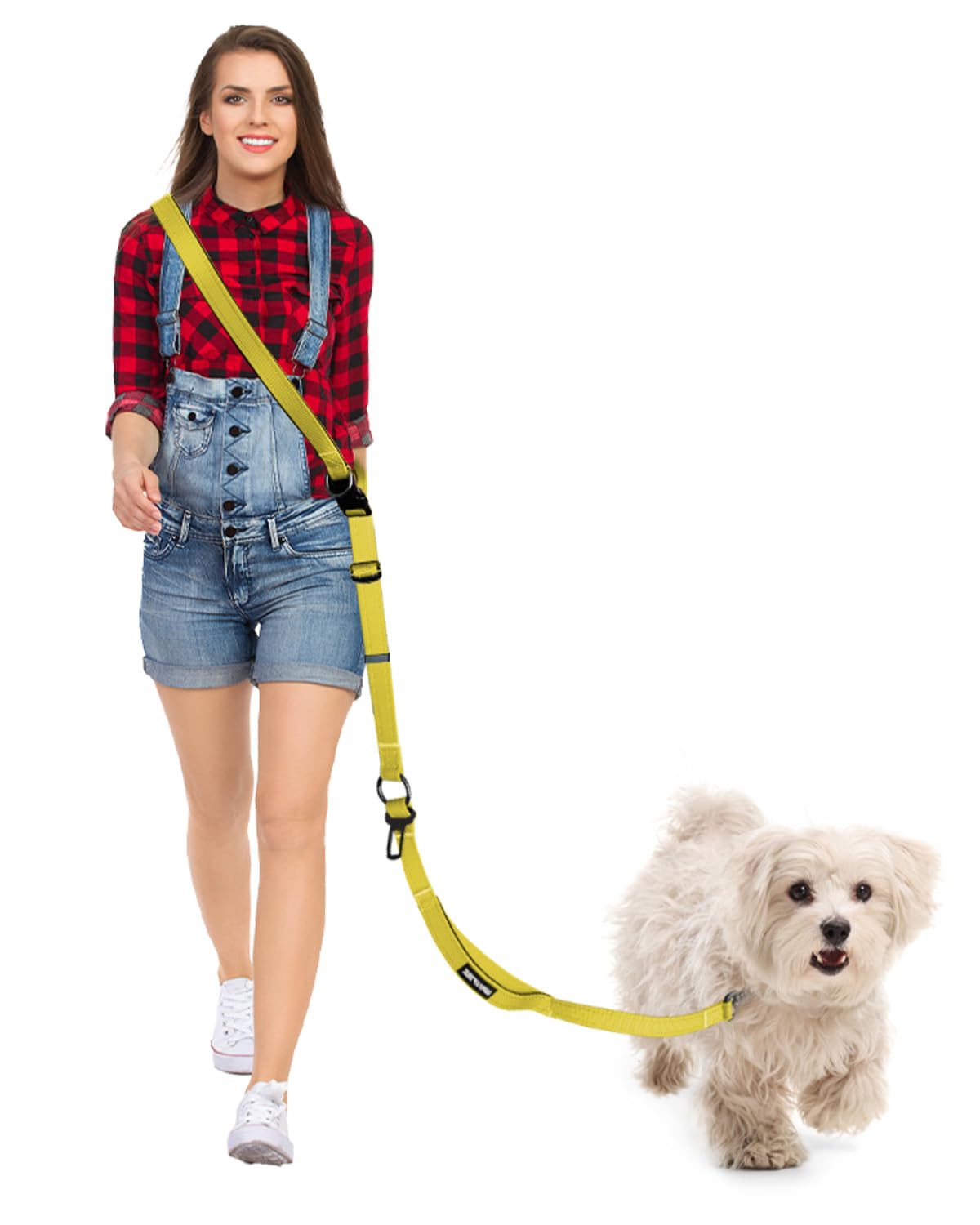 Hands Free Dog Leash, Multifunctional Crossbody Dog Leash