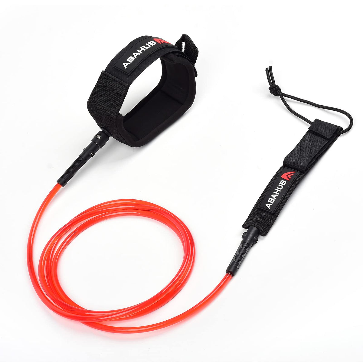 Abahub Surfboard Leash, 6/7/8/9/10 ft Straight Legrope Strap for Boards