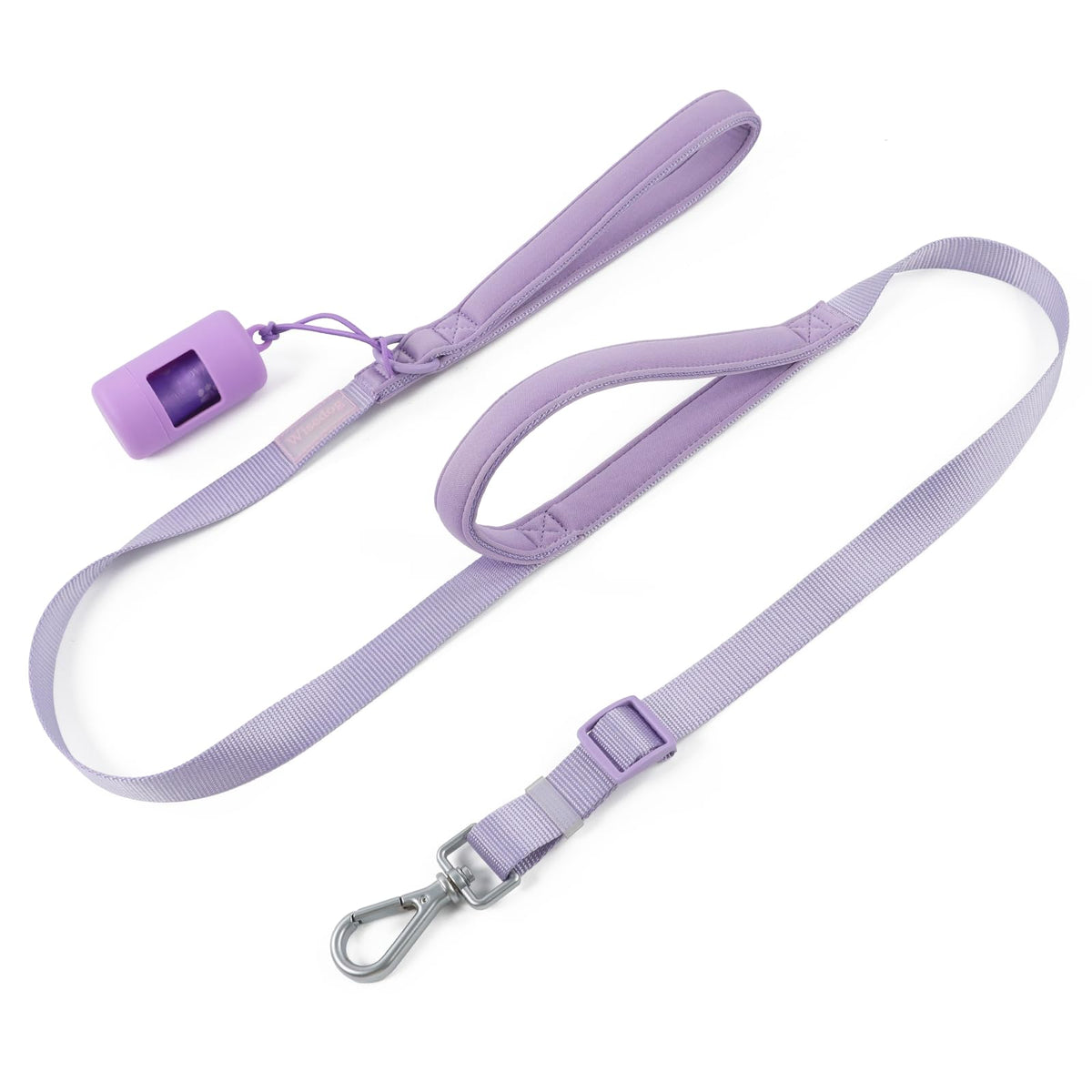 Wisedog Two Handles Dog Leash, Sand Color, S 0.8" x 4.2-5 ft