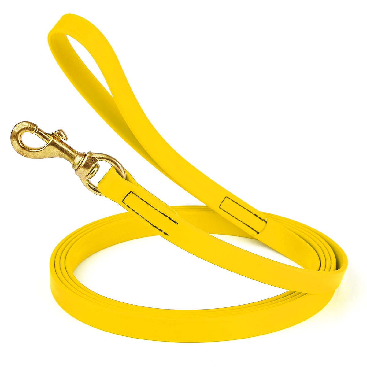Viper Biothane K9 Working Dog Leash Waterproof Lead for Tracking Training Schutzhund Odor-Proof Long Line with Solid Brass Snap for Puppy Medium and Large Dogs 6ft, Black