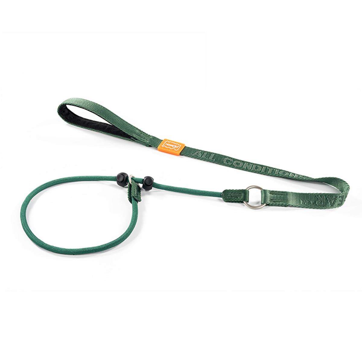 HowGo Slip Lead Dog Leash with 2 Spring-Loaded Stoppers (Black 5.0FT)