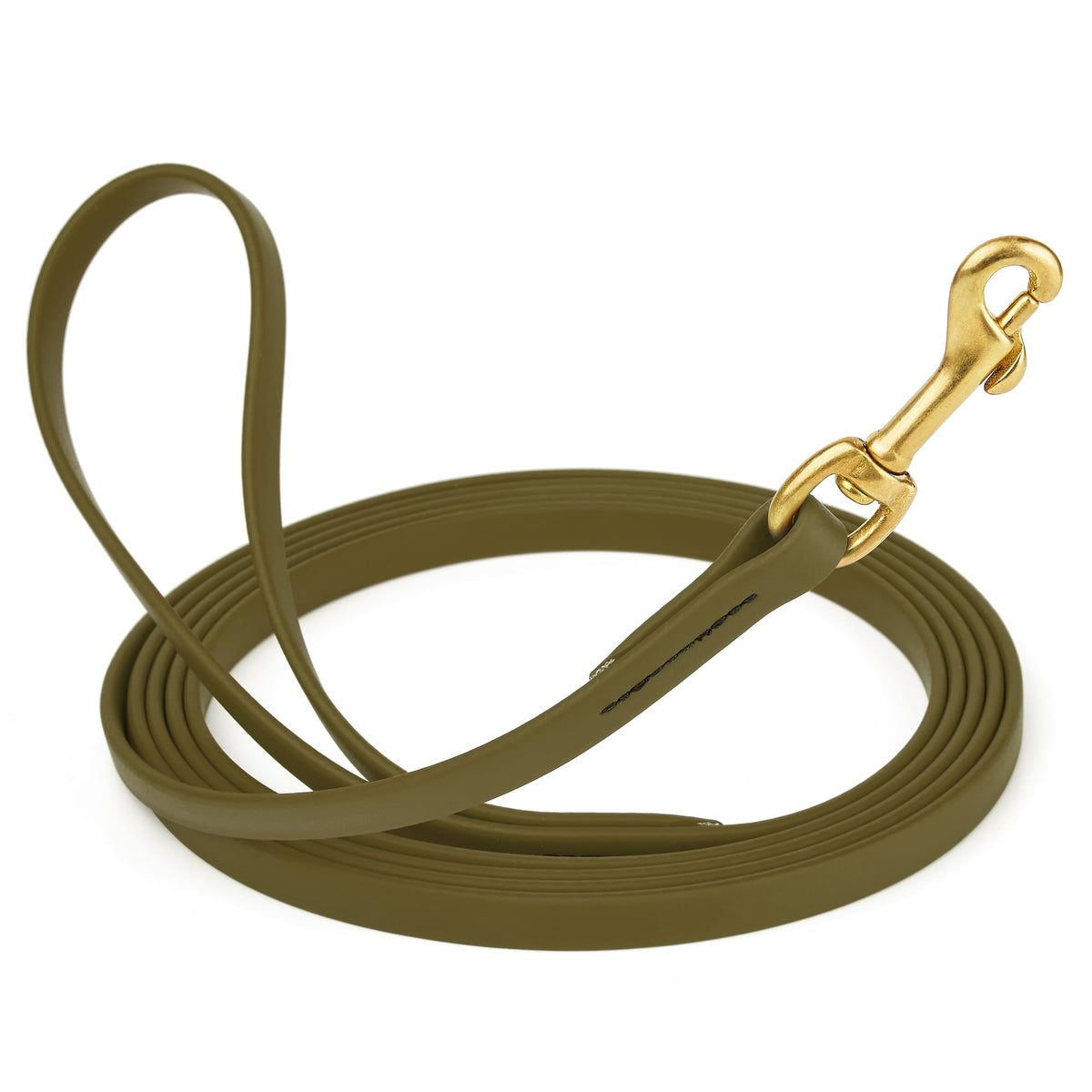 Viper Biothane K9 Working Dog Leash Waterproof Lead for Tracking Training Schutzhund Odor-Proof Long Line with Solid Brass Snap for Puppy Medium and Large Dogs 6ft, Black