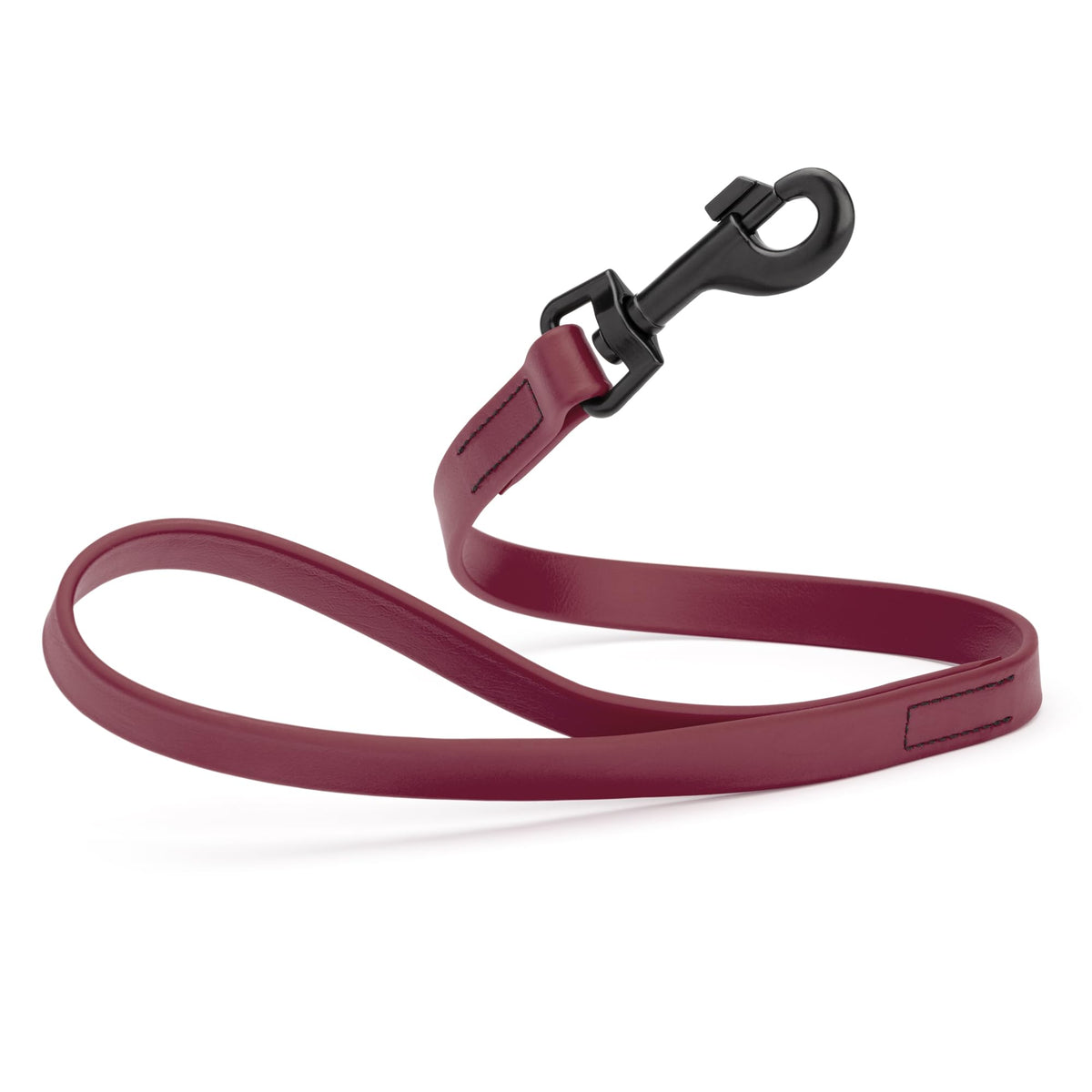Dogline Biothane Waterproof Dog Leash Strong Coated Nylon Webbing with Black Hardware Odor-Proof Easy to Clean High Performance for Small or Large Dogs Made in USA 4 or 6 ft Lead, Amethyst Purple