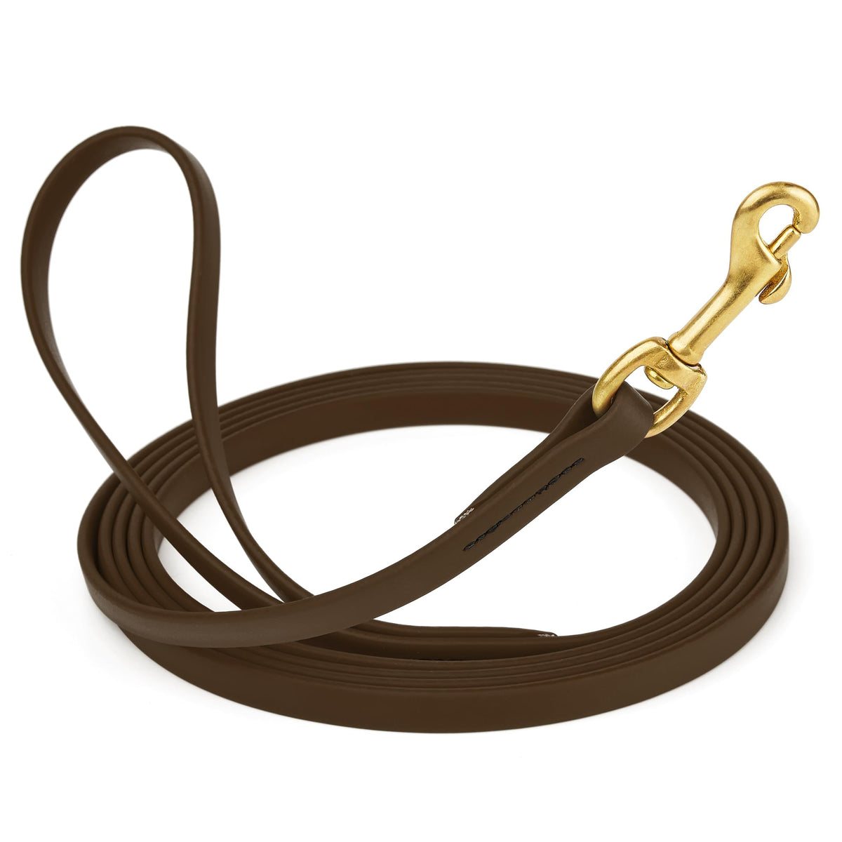 Viper Biothane K9 Working Dog Leash Waterproof Lead for Tracking Training Schutzhund Odor-Proof Long Line with Solid Brass Snap for Puppy Medium and Large Dogs 6ft, Black
