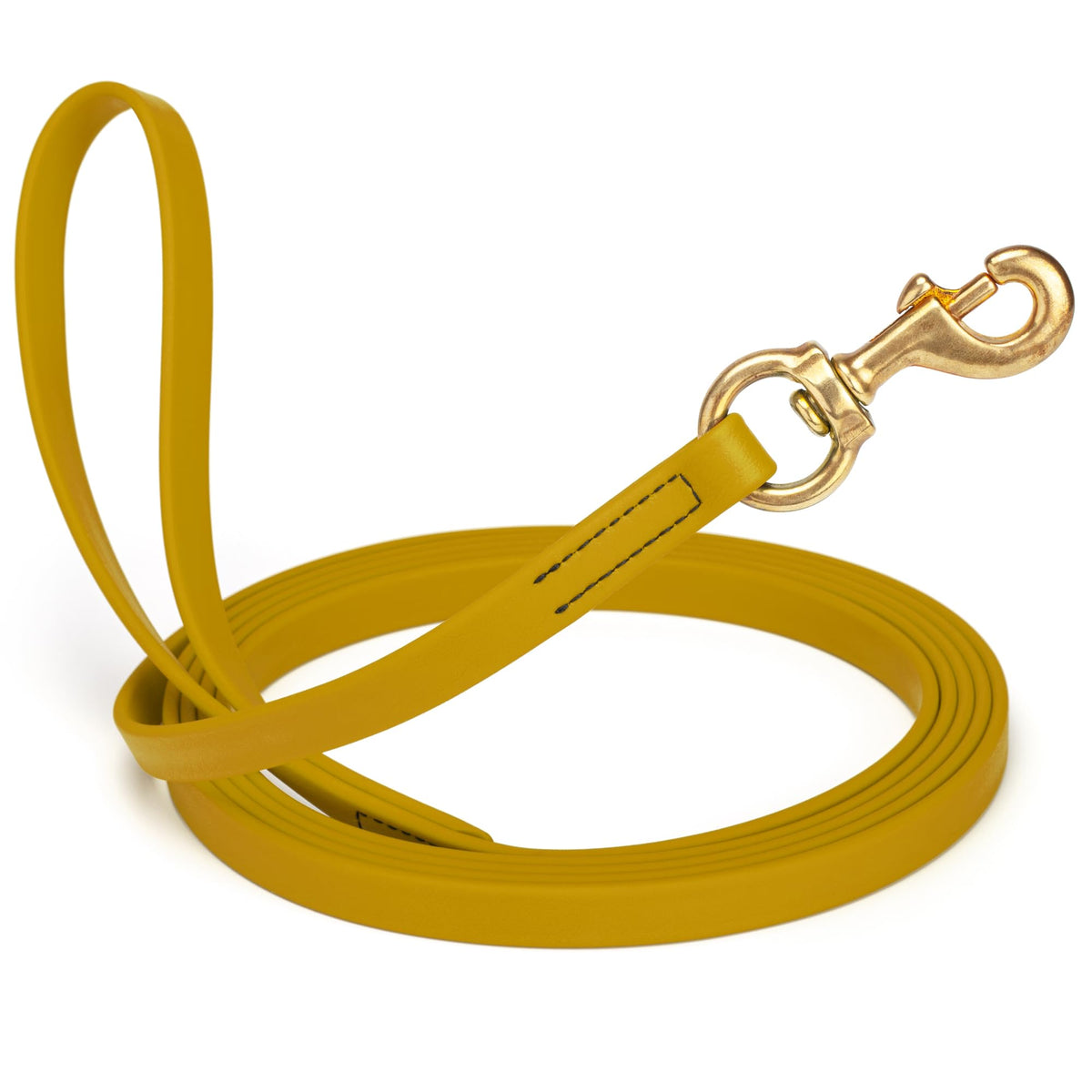 Viper Biothane K9 Working Dog Leash Waterproof Lead for Tracking Training Schutzhund Odor-Proof Long Line with Solid Brass Snap for Puppy Medium and Large Dogs 6ft, Black