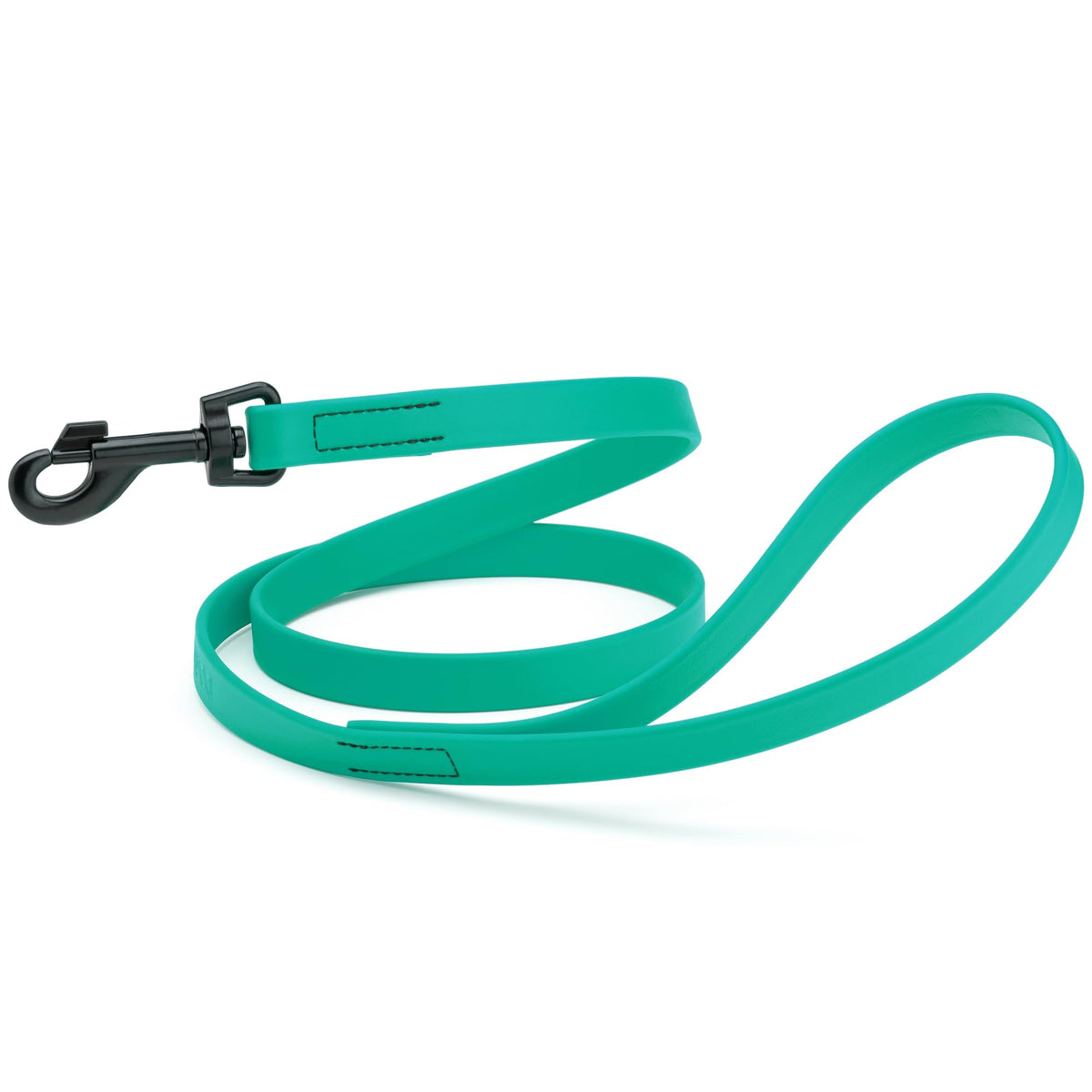 Dogline Biothane Waterproof Dog Leash Strong Coated Nylon Webbing with Black Hardware Odor-Proof Easy to Clean High Performance for Small or Large Dogs Made in USA 4 or 6 ft Lead, Amethyst Purple