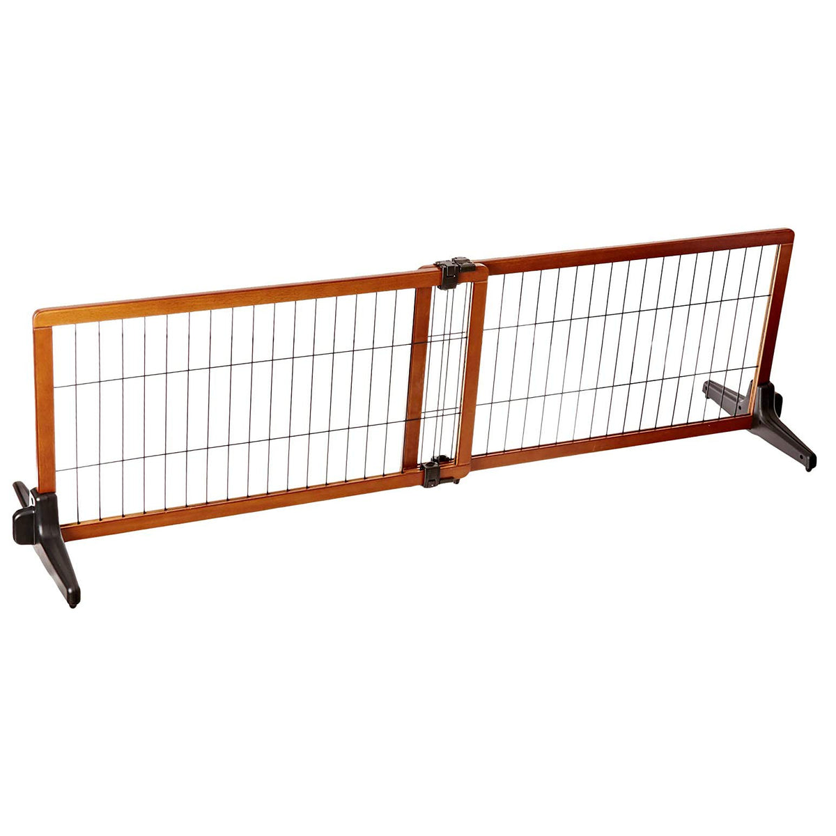 Carlson 28" Extra Tall Super Wide Dog Gate, 40"-70” Adjustable Freestanding Wooden Pet Gate for Doorways & Hallways