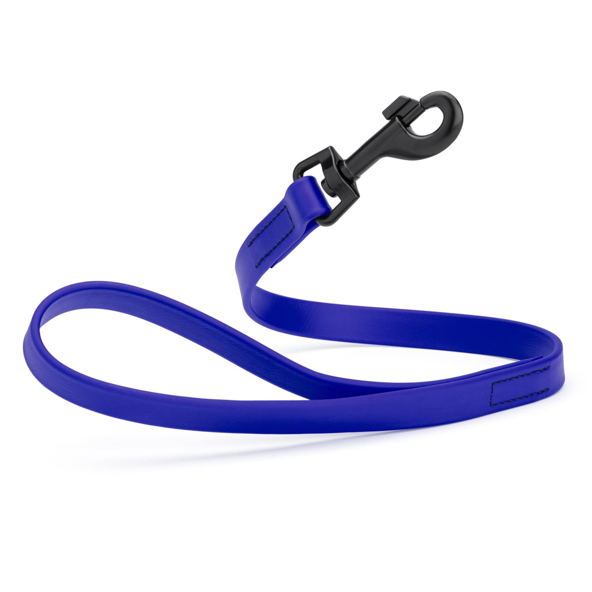 Dogline Biothane Waterproof Dog Leash Strong Coated Nylon Webbing with Black Hardware Odor-Proof Easy to Clean High Performance for Small or Large Dogs Made in USA 4 or 6 ft Lead, Amethyst Purple