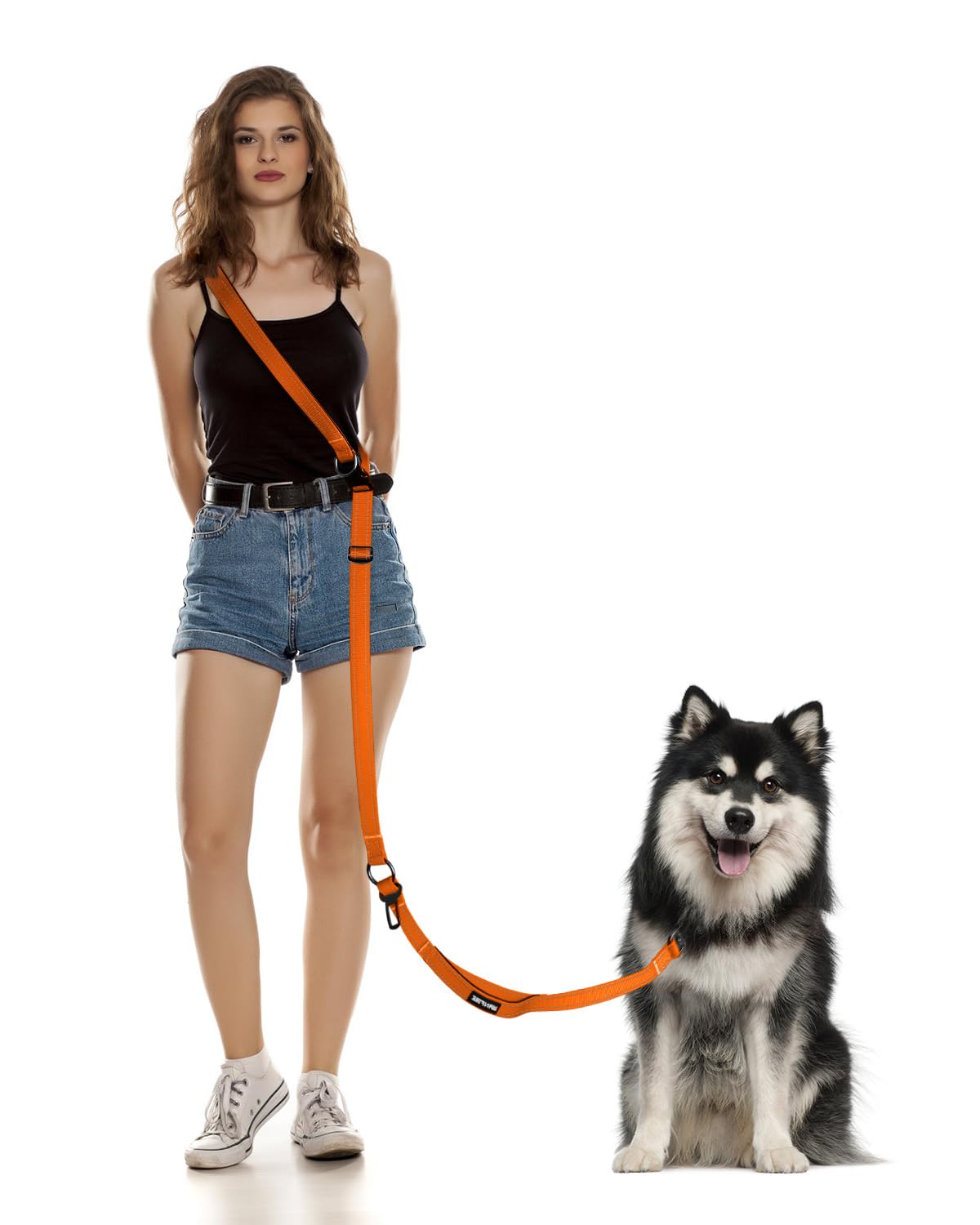 Hands Free Dog Leash, Multifunctional Crossbody Dog Leash