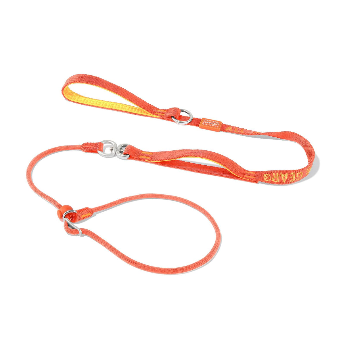HowGo Slip Lead Dog Leash with 2 Spring-Loaded Stoppers (Black 5.0FT)