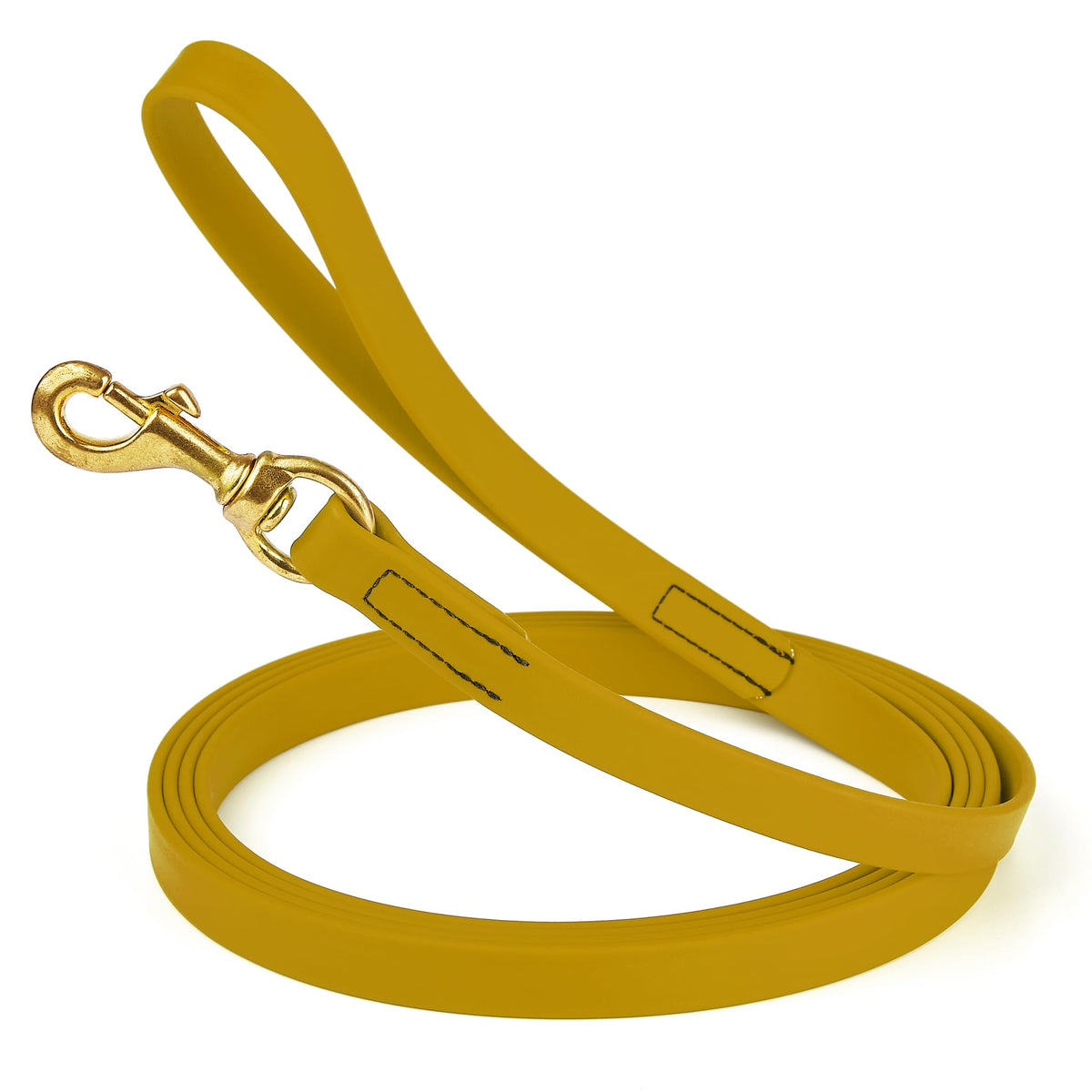 Viper Biothane K9 Working Dog Leash Waterproof Lead for Tracking Training Schutzhund Odor-Proof Long Line with Solid Brass Snap for Puppy Medium and Large Dogs 6ft, Black