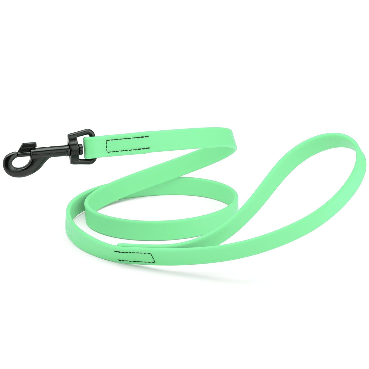 Dogline Biothane Waterproof Dog Leash Strong Coated Nylon Webbing with Black Hardware Odor-Proof Easy to Clean High Performance for Small or Large Dogs Made in USA 4 or 6 ft Lead, Amethyst Purple