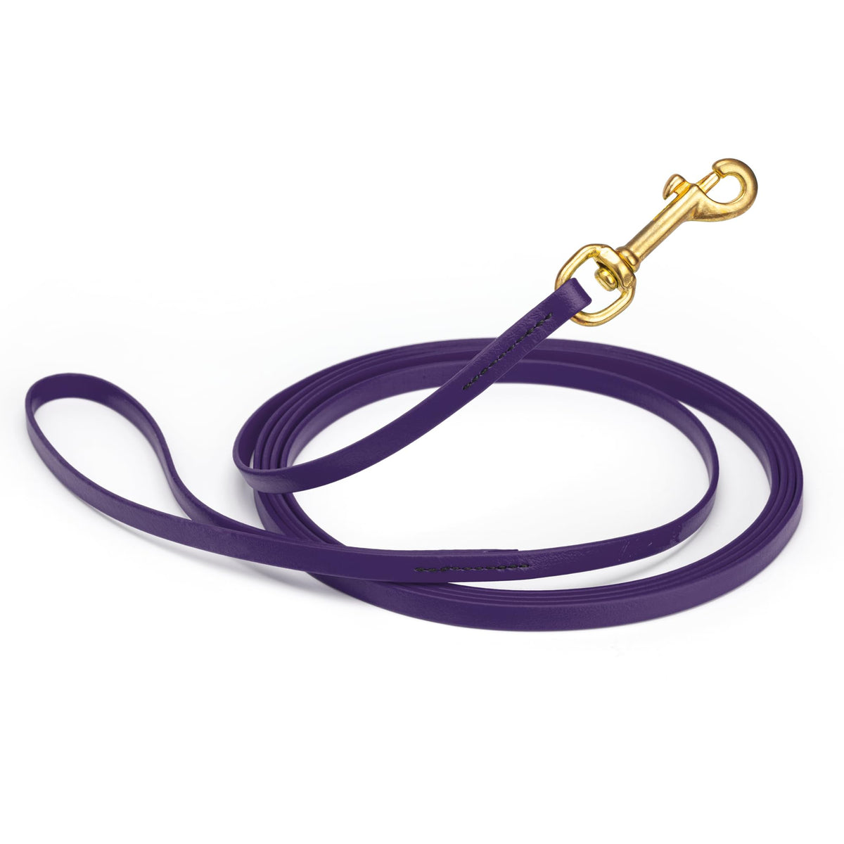 Viper Biothane K9 Working Dog Leash Waterproof Lead for Tracking Training Schutzhund Odor-Proof Long Line with Solid Brass Snap for Puppy Medium and Large Dogs 6ft, Black