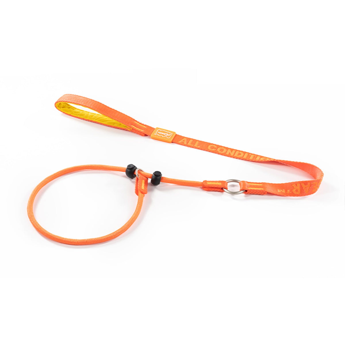 HowGo Slip Lead Dog Leash with 2 Spring-Loaded Stoppers (Black 5.0FT)