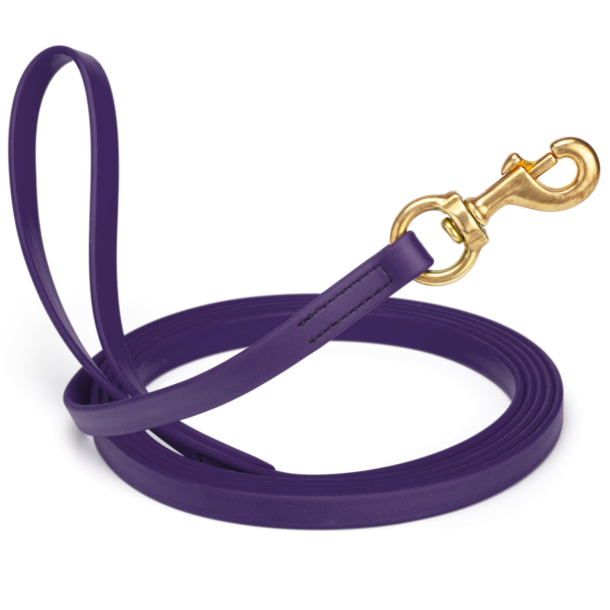 Viper Biothane K9 Working Dog Leash Waterproof Lead for Tracking Training Schutzhund Odor-Proof Long Line with Solid Brass Snap for Puppy Medium and Large Dogs 6ft, Black