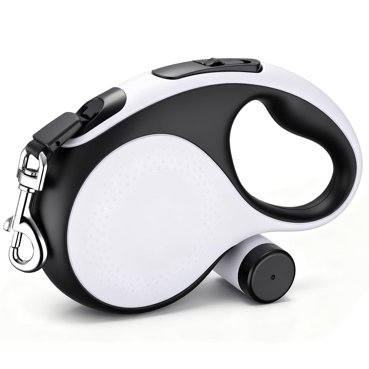 Segarty 26 Ft Walking Lead with Poop Bag Holder for Pet 66 lbs - 110 lbs, 360°Tangle-Free 8m Long Retractable Leash with Anti-Slip Handle One-Handed Brake Pause Lock, Heavy-Duty Leash for Dogs Outside