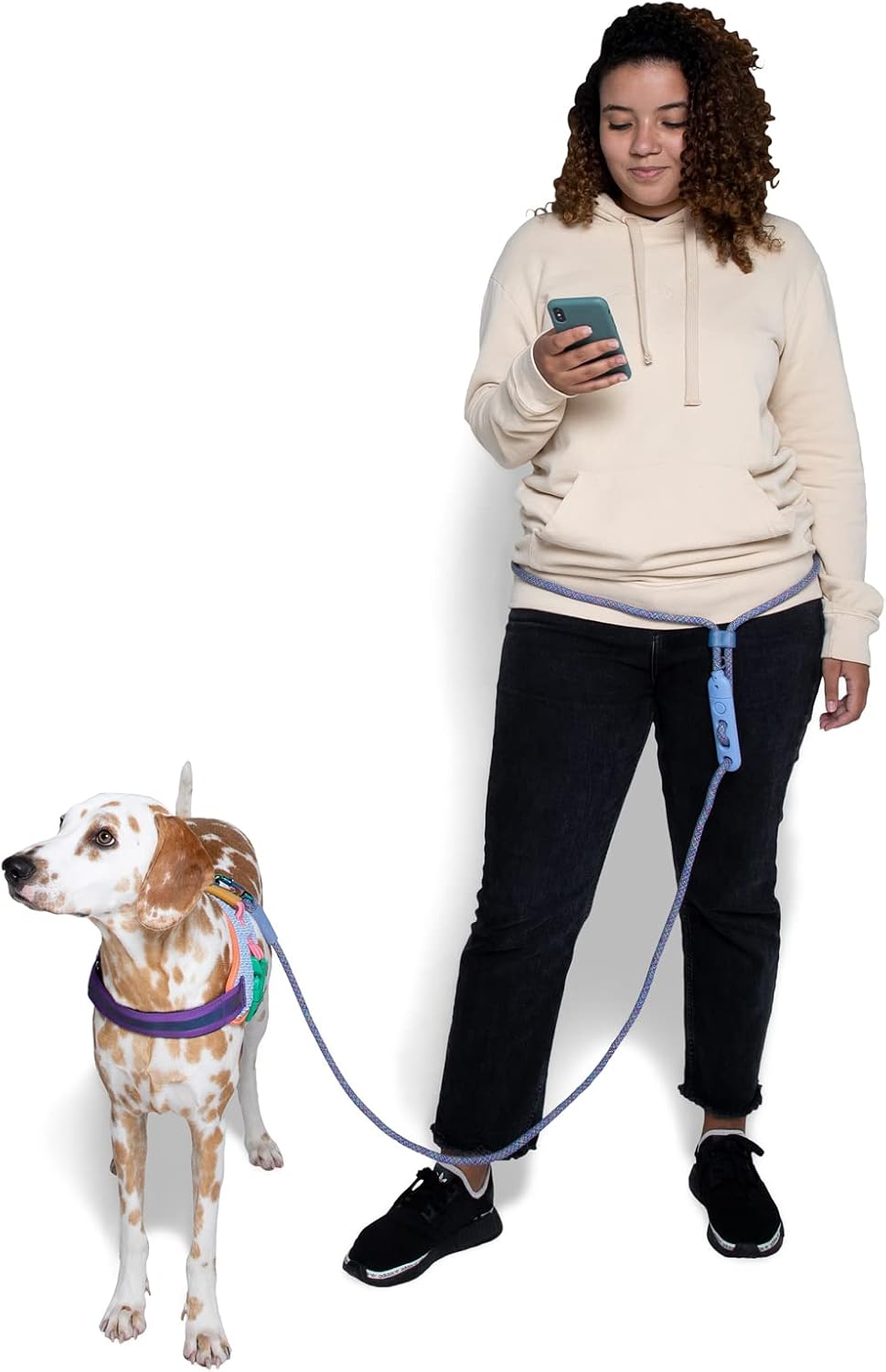 Andromeda 4-in-1 Hands-Free Dog Leash – Adjustable for Crossbody, Waist, Long Leash, or Tether Use – Stylish, Lightweight, and Comfortable for Everyday Walks