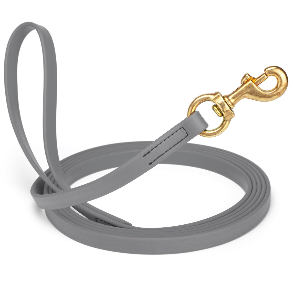 Viper Biothane K9 Working Dog Leash Waterproof Lead for Tracking Training Schutzhund Odor-Proof Long Line with Solid Brass Snap for Puppy Medium and Large Dogs 6ft, Black