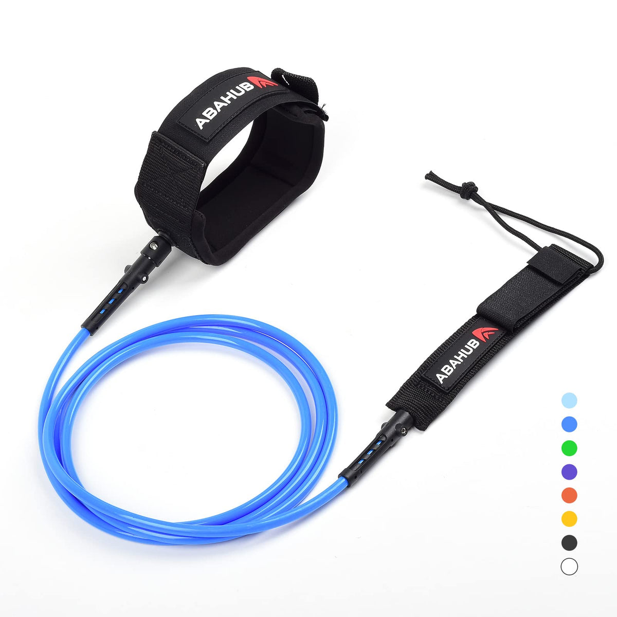 Abahub Surfboard Leash, 6/7/8/9/10 ft Straight Legrope Strap for Boards