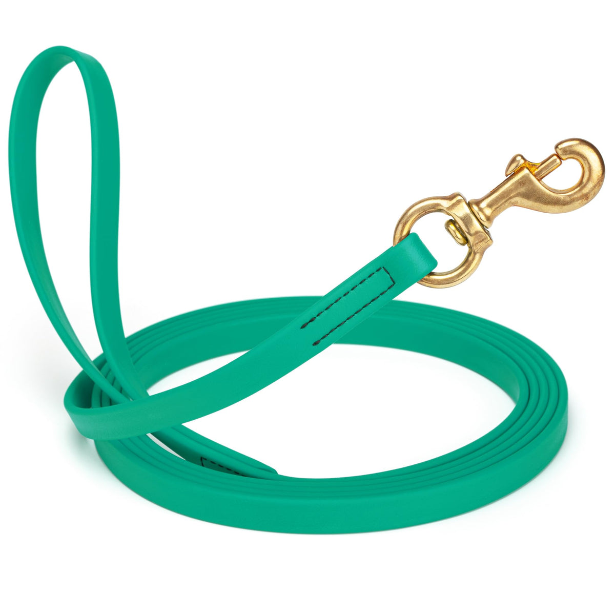 Viper Biothane K9 Working Dog Leash Waterproof Lead for Tracking Training Schutzhund Odor-Proof Long Line with Solid Brass Snap for Puppy Medium and Large Dogs 6ft, Black