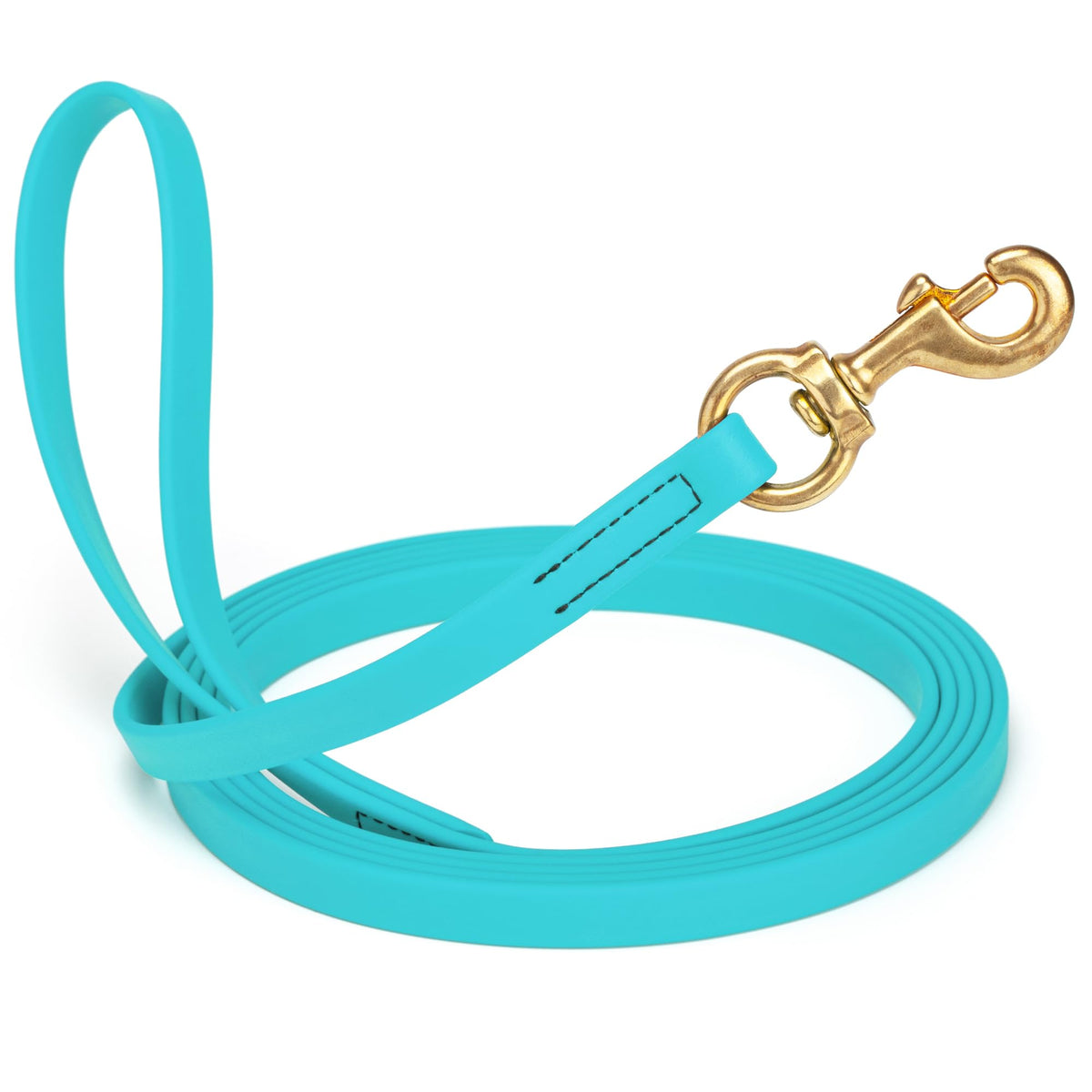 Viper Biothane K9 Working Dog Leash Waterproof Lead for Tracking Training Schutzhund Odor-Proof Long Line with Solid Brass Snap for Puppy Medium and Large Dogs 6ft, Black