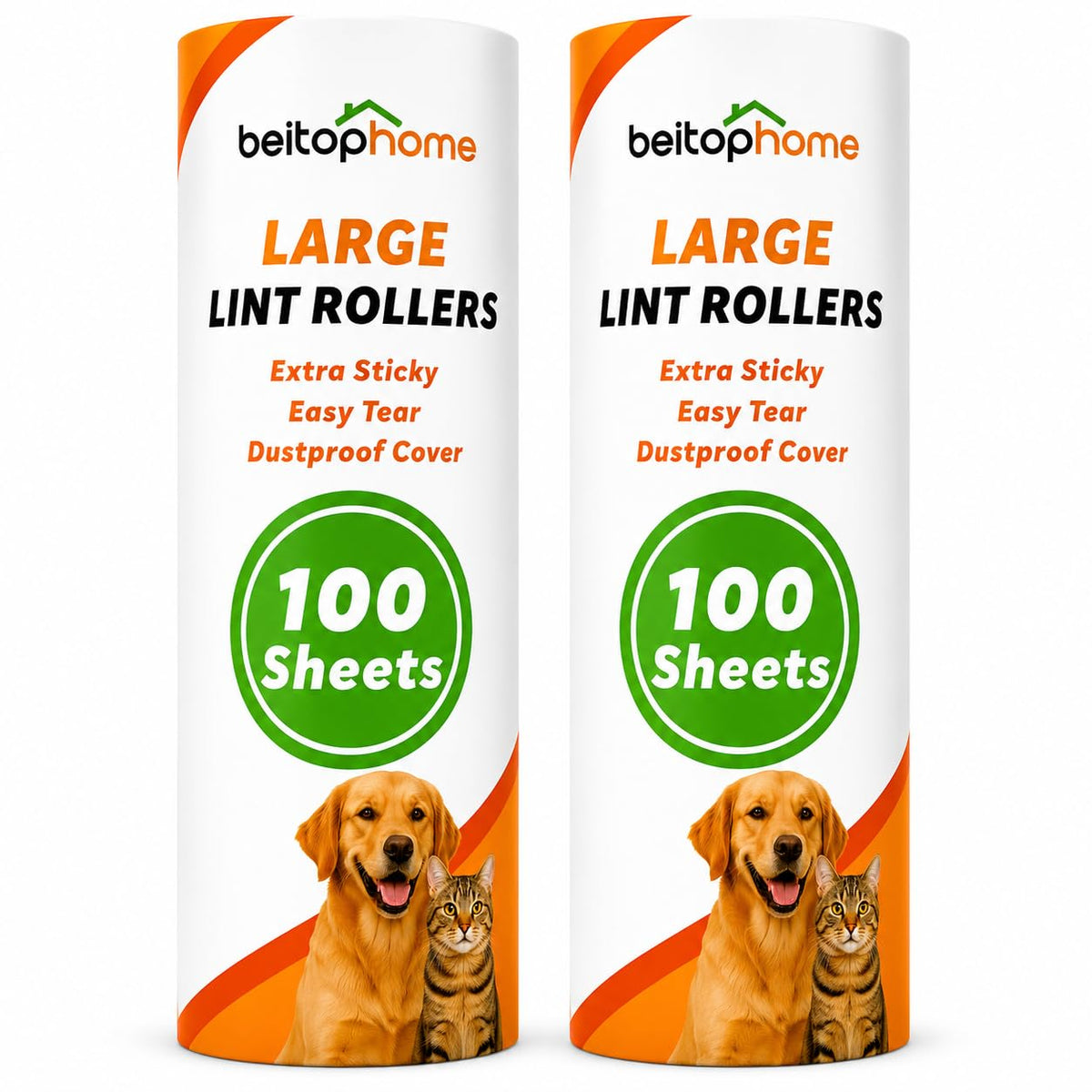 9.45” 400 Sheets Large Lint Roller for Pet Hair