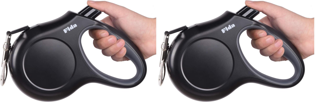 Fida Retractable Dog Leash, 16 ft Dog Walking Leash for Small Dogs up to 26lbs, 360° Tangle Free, Coffee/Brown
