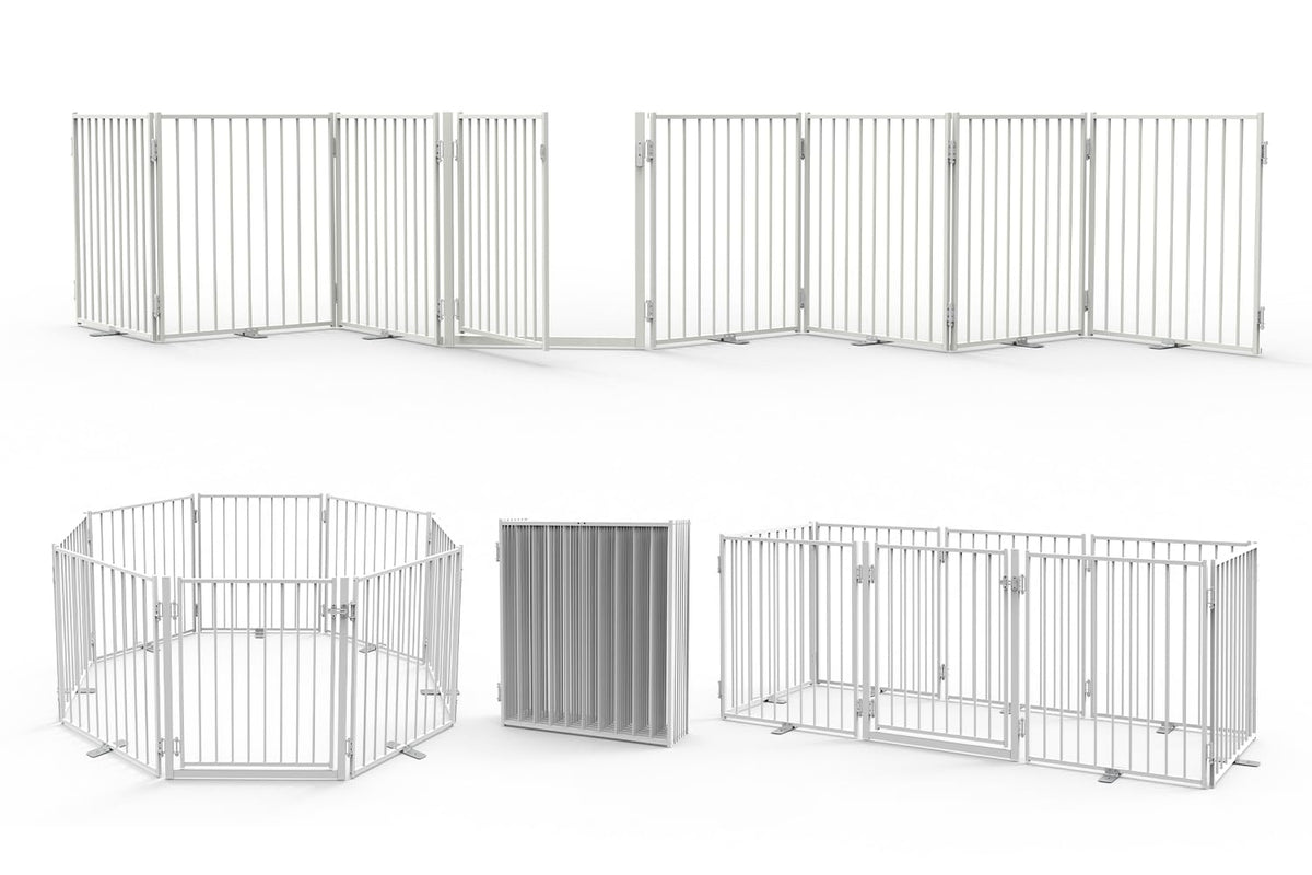 No Pawblems Full Metal Dog Gate Extension, 30" Tall Foldable Panels