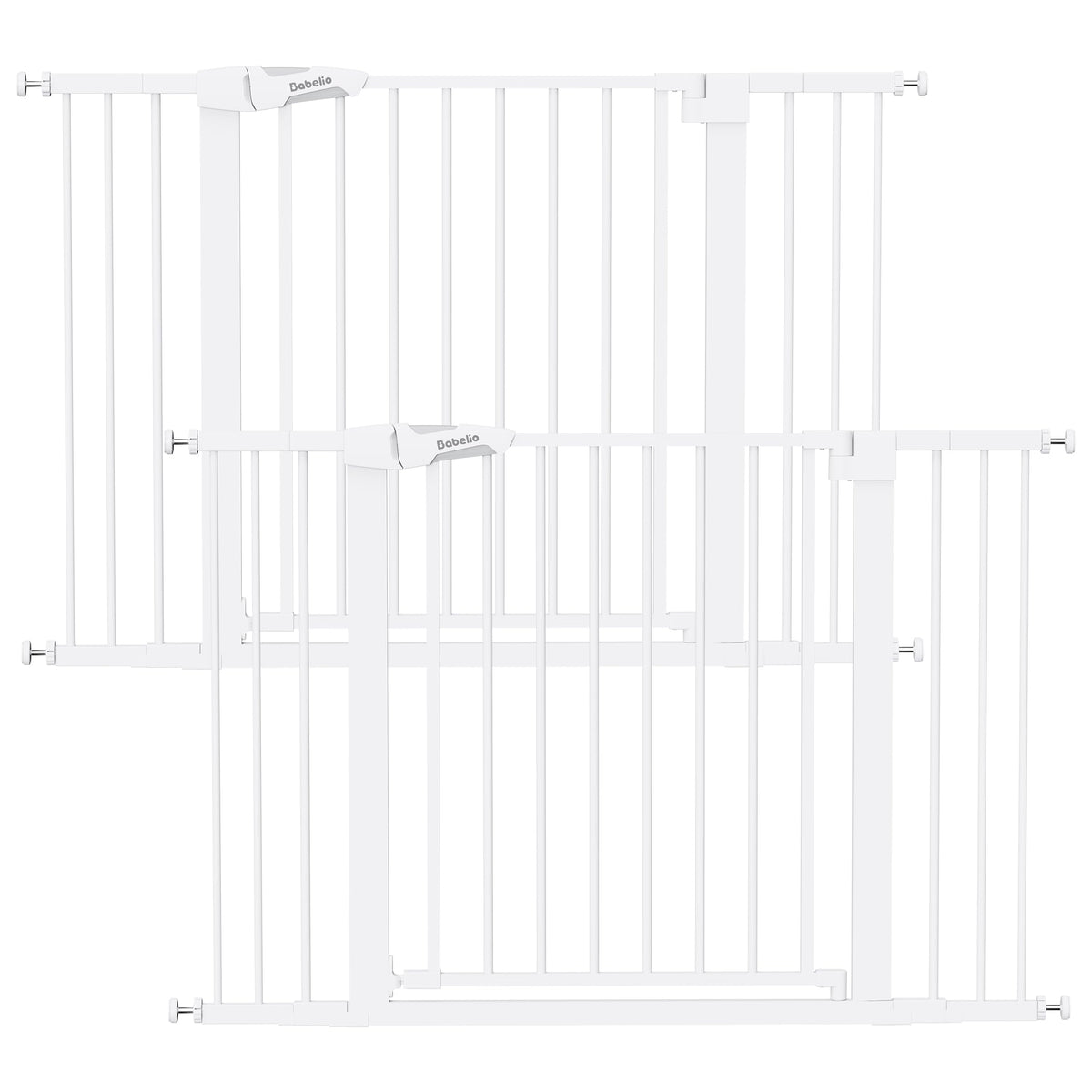 Babelio Baby Gate for Stairs No Drilling, 29-48 in PressGuard Dog Gate