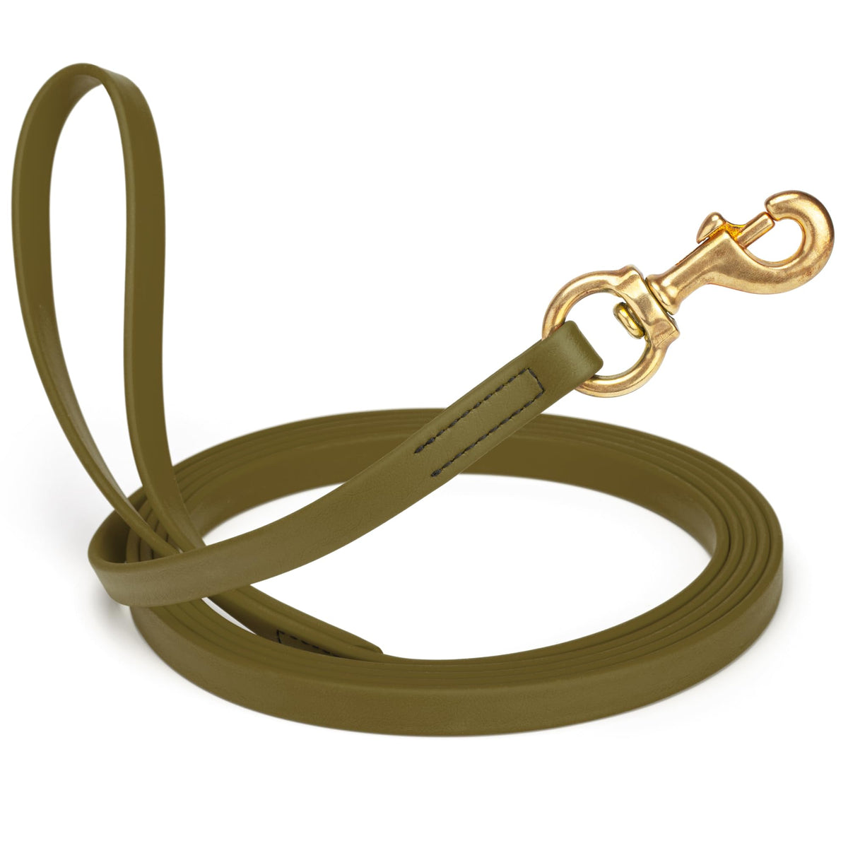 Viper Biothane K9 Working Dog Leash Waterproof Lead for Tracking Training Schutzhund Odor-Proof Long Line with Solid Brass Snap for Puppy Medium and Large Dogs 6ft, Black