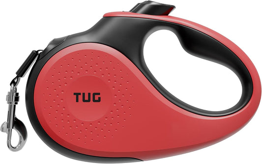 TUG Original Retractable Dog Leash, 16 ft (Medium, Red)