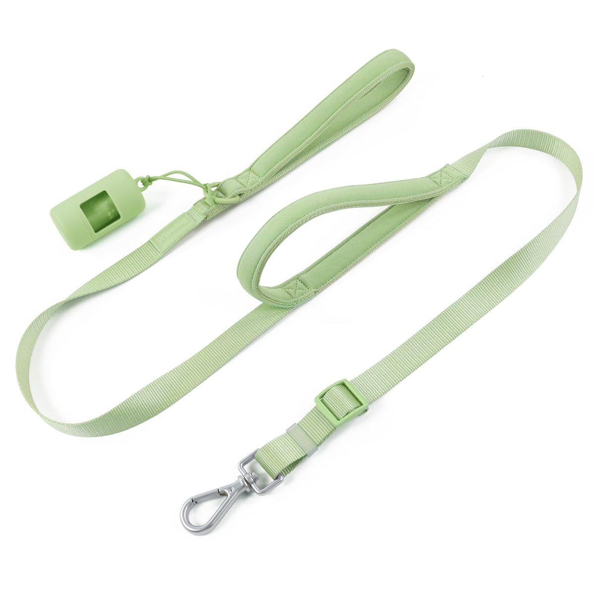 Wisedog Two Handles Dog Leash, Sand Color, S 0.8" x 4.2-5 ft