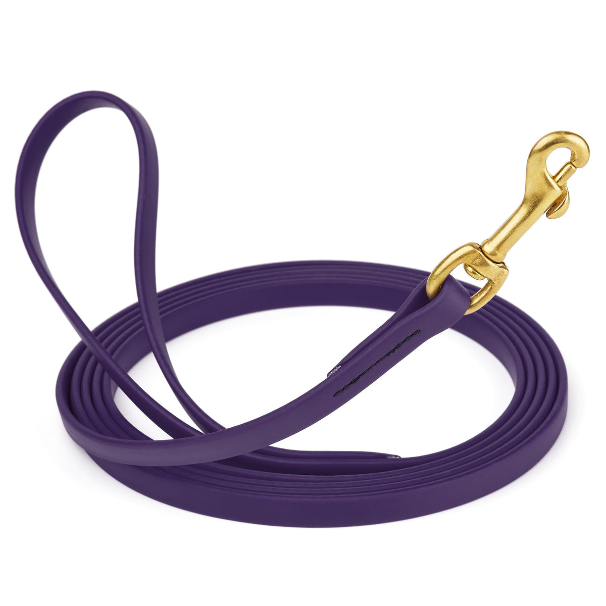 Viper Biothane K9 Working Dog Leash Waterproof Lead for Tracking Training Schutzhund Odor-Proof Long Line with Solid Brass Snap for Puppy Medium and Large Dogs 6ft, Black