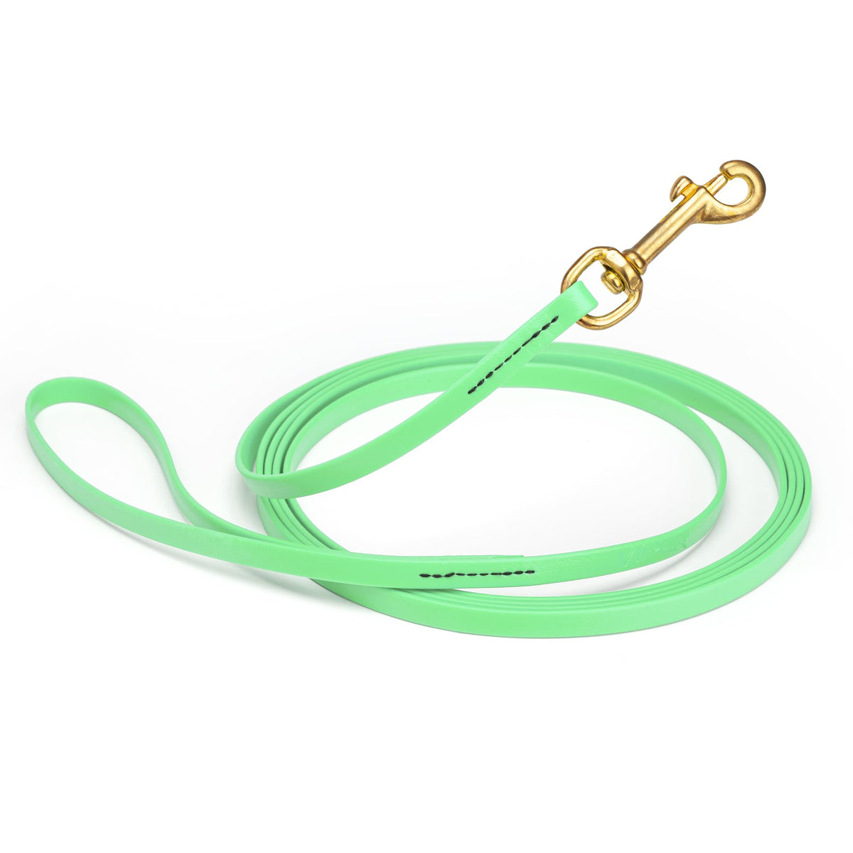 Viper Biothane K9 Working Dog Leash Waterproof Lead for Tracking Training Schutzhund Odor-Proof Long Line with Solid Brass Snap for Puppy Medium and Large Dogs 6ft, Black