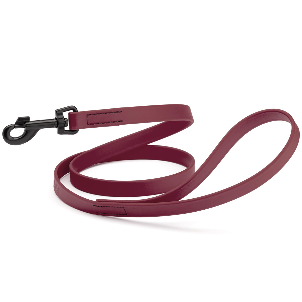 Dogline Biothane Waterproof Dog Leash Strong Coated Nylon Webbing with Black Hardware Odor-Proof Easy to Clean High Performance for Small or Large Dogs Made in USA 4 or 6 ft Lead, Amethyst Purple