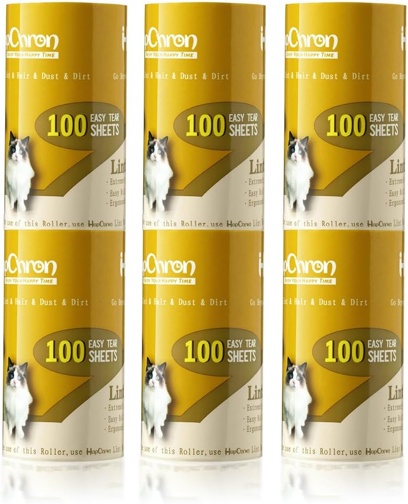 Lint Roller Refills 4", 600 Easy Tear Sheets, for Evercare, Extra Sticky
