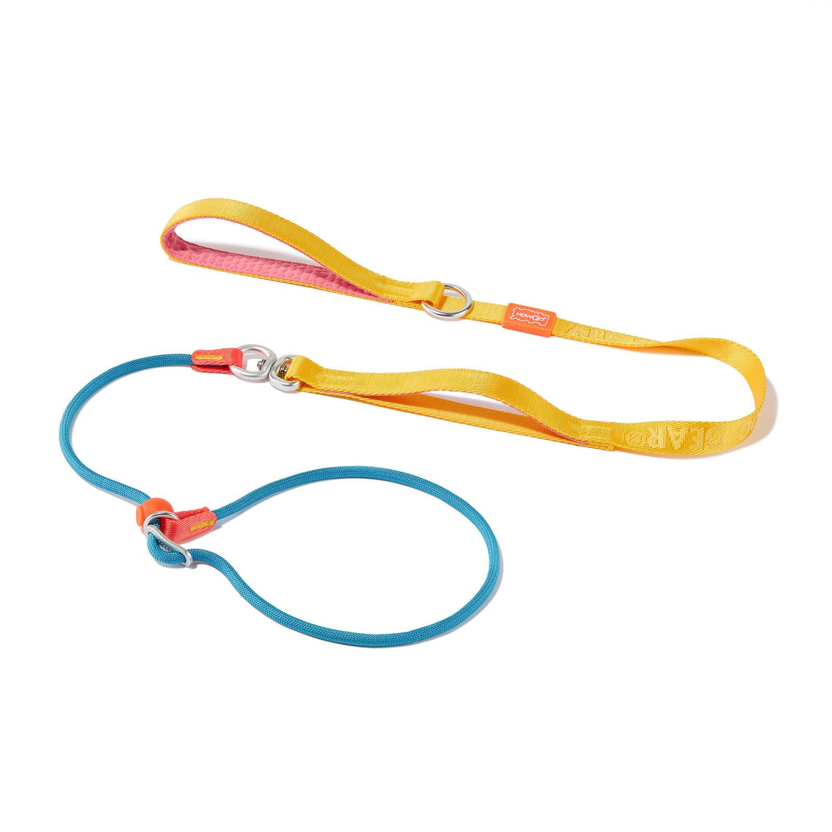 HowGo Slip Lead Dog Leash with 2 Spring-Loaded Stoppers (Black 5.0FT)
