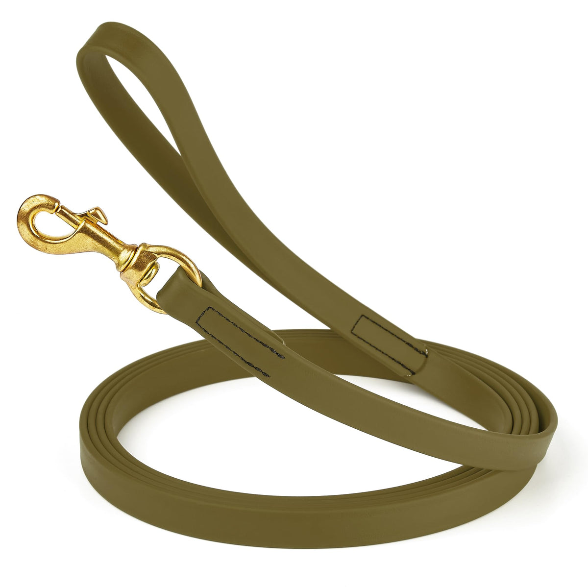 Viper Biothane K9 Working Dog Leash Waterproof Lead for Tracking Training Schutzhund Odor-Proof Long Line with Solid Brass Snap for Puppy Medium and Large Dogs 6ft, Black
