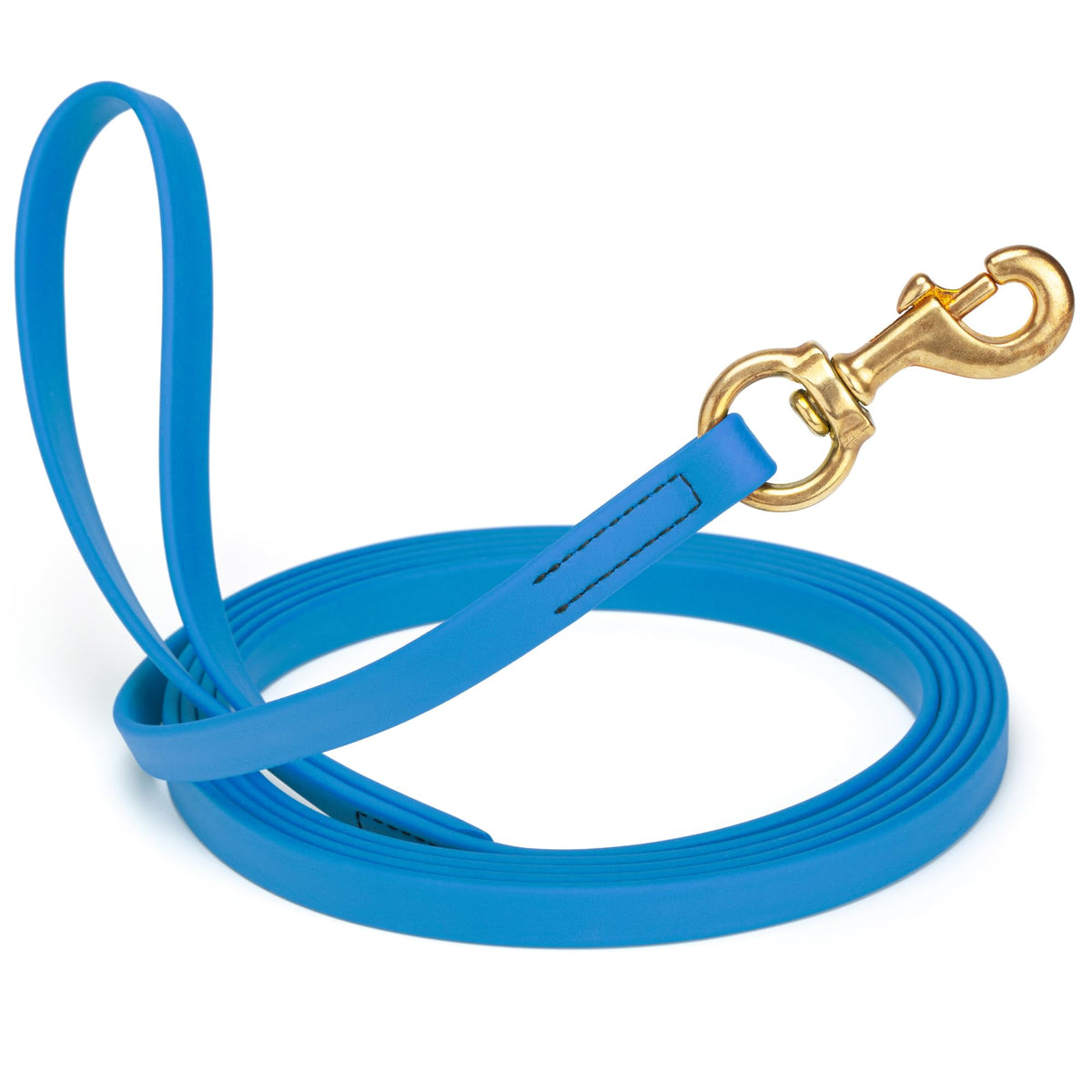 Viper Biothane K9 Working Dog Leash Waterproof Lead for Tracking Training Schutzhund Odor-Proof Long Line with Solid Brass Snap for Puppy Medium and Large Dogs 6ft, Black