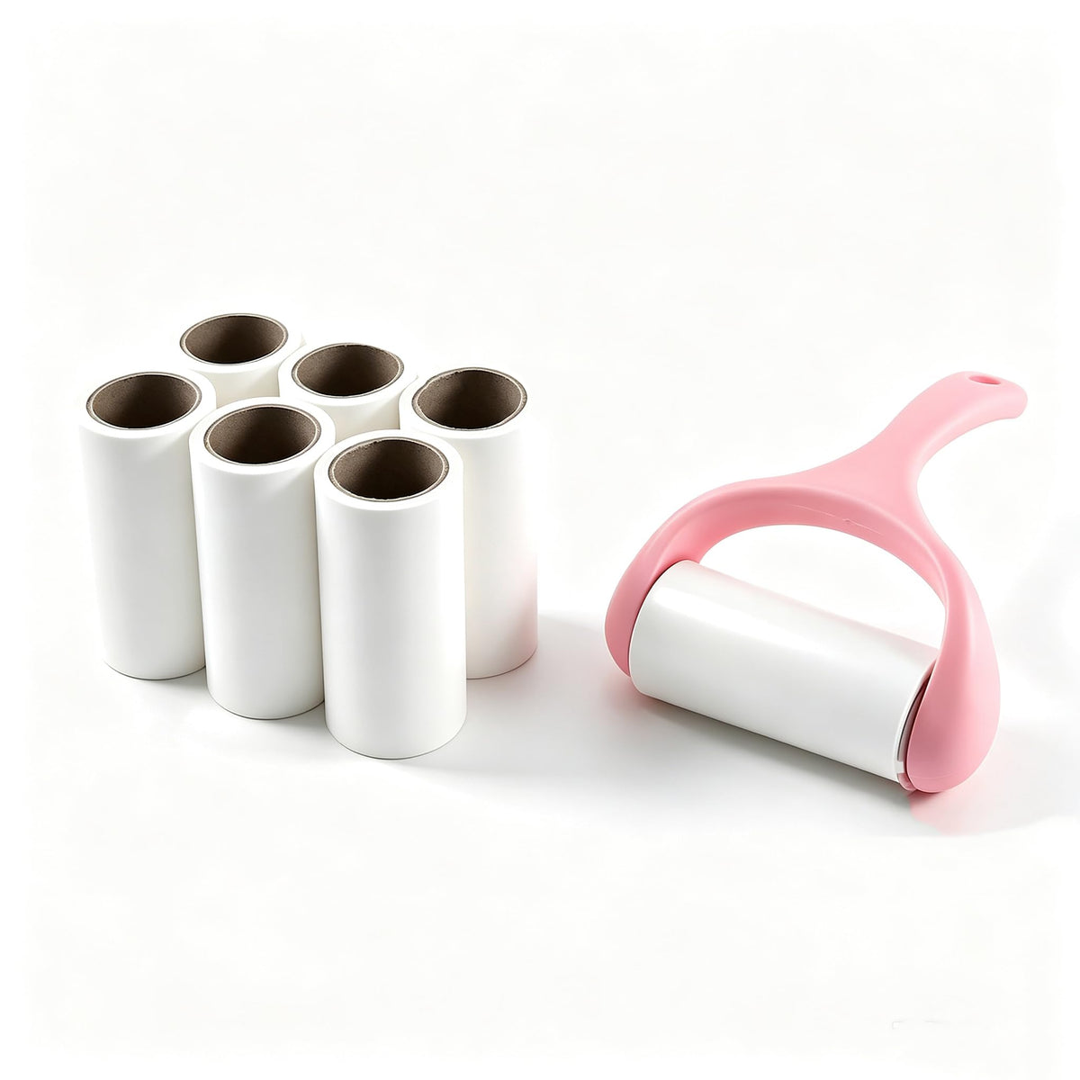 Lint Roller, 10 Refills 600 Sheets Extra Sticky Lint Remover, Pet Hair Remover for Clothes Furniture Car, Fabric Shaver Pilling Remover for Dog Cat, Reusable Sticky Lint Roller for Home Auto
