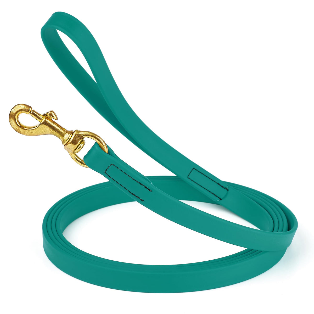 Viper Biothane K9 Working Dog Leash Waterproof Lead for Tracking Training Schutzhund Odor-Proof Long Line with Solid Brass Snap for Puppy Medium and Large Dogs 6ft, Black