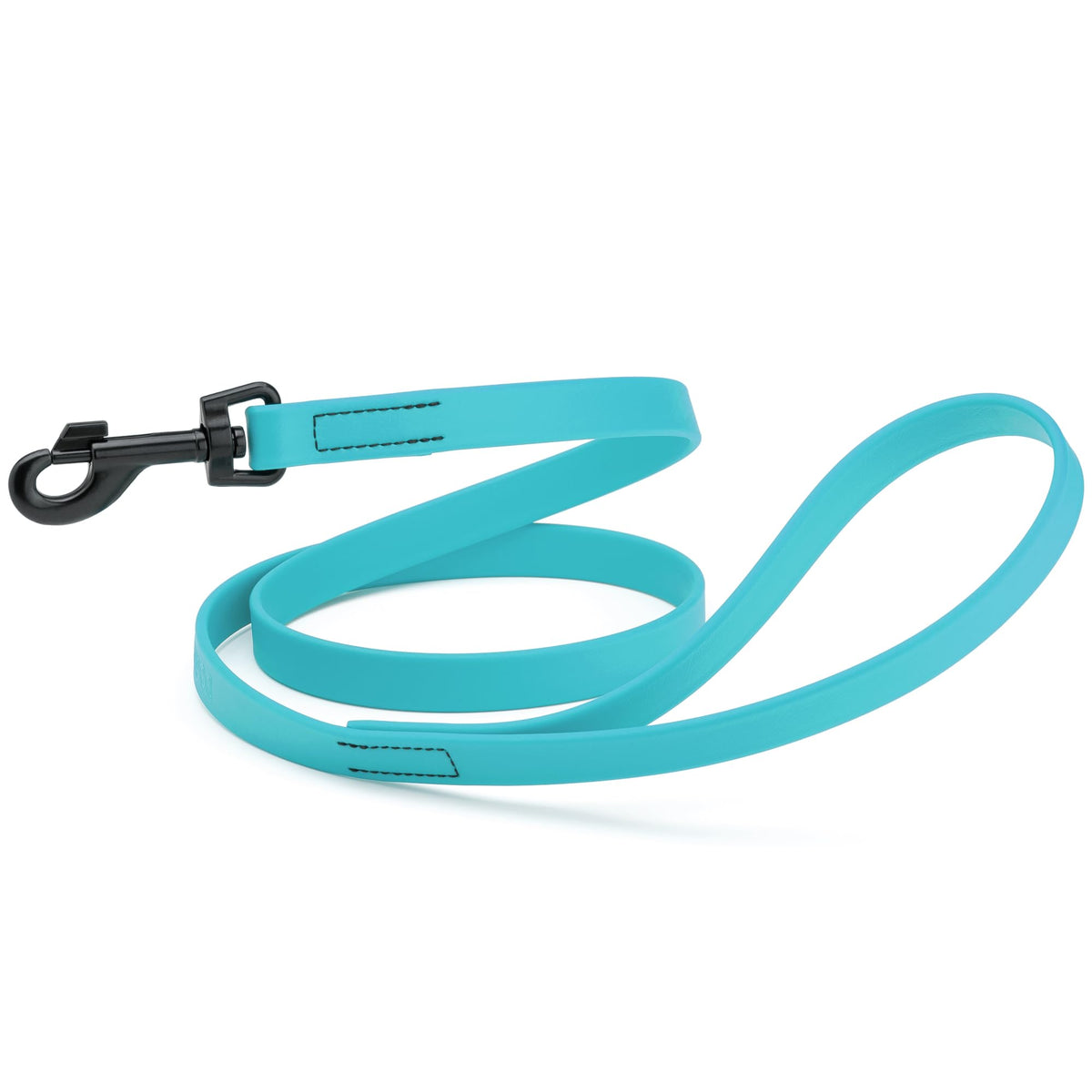 Dogline Biothane Waterproof Dog Leash Strong Coated Nylon Webbing with Black Hardware Odor-Proof Easy to Clean High Performance for Small or Large Dogs Made in USA 4 or 6 ft Lead, Amethyst Purple