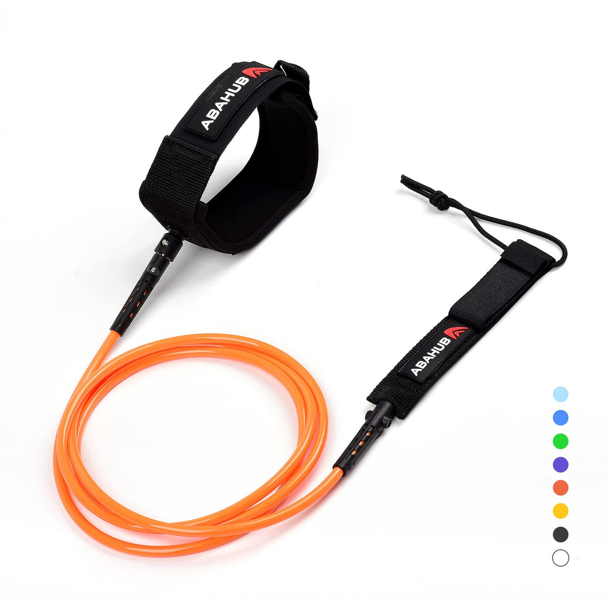 Abahub Surfboard Leash, 6/7/8/9/10 ft Straight Legrope Strap for Boards