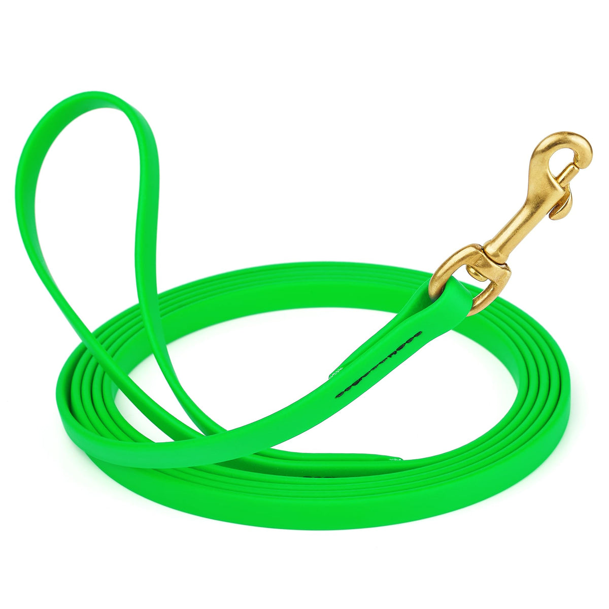 Viper Biothane K9 Working Dog Leash Waterproof Lead for Tracking Training Schutzhund Odor-Proof Long Line with Solid Brass Snap for Puppy Medium and Large Dogs 6ft, Black