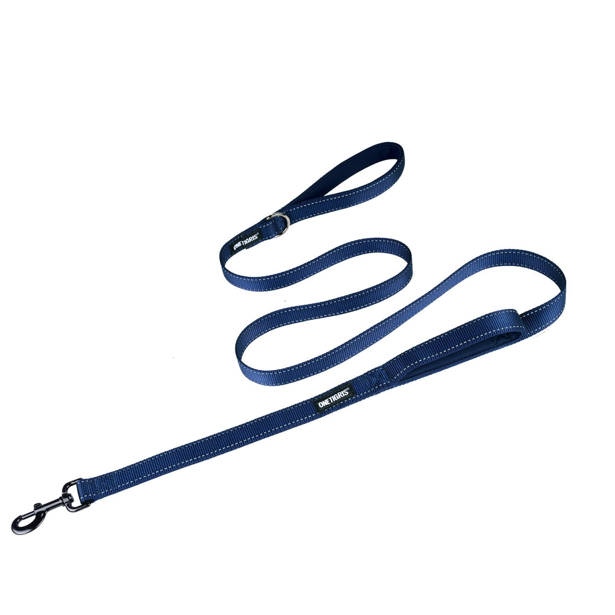 OneTigris No-Pull Dog Leash with Handle for Medium Large Dogs (Black, 4FT)