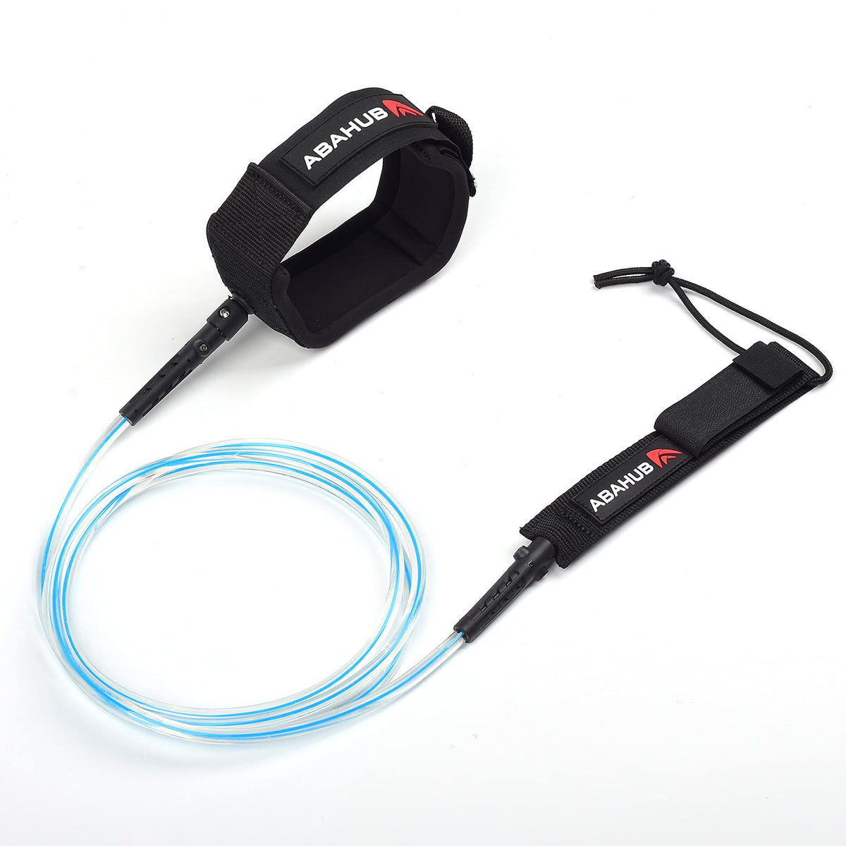 Abahub Surfboard Leash, 6/7/8/9/10 ft Straight Legrope Strap for Boards