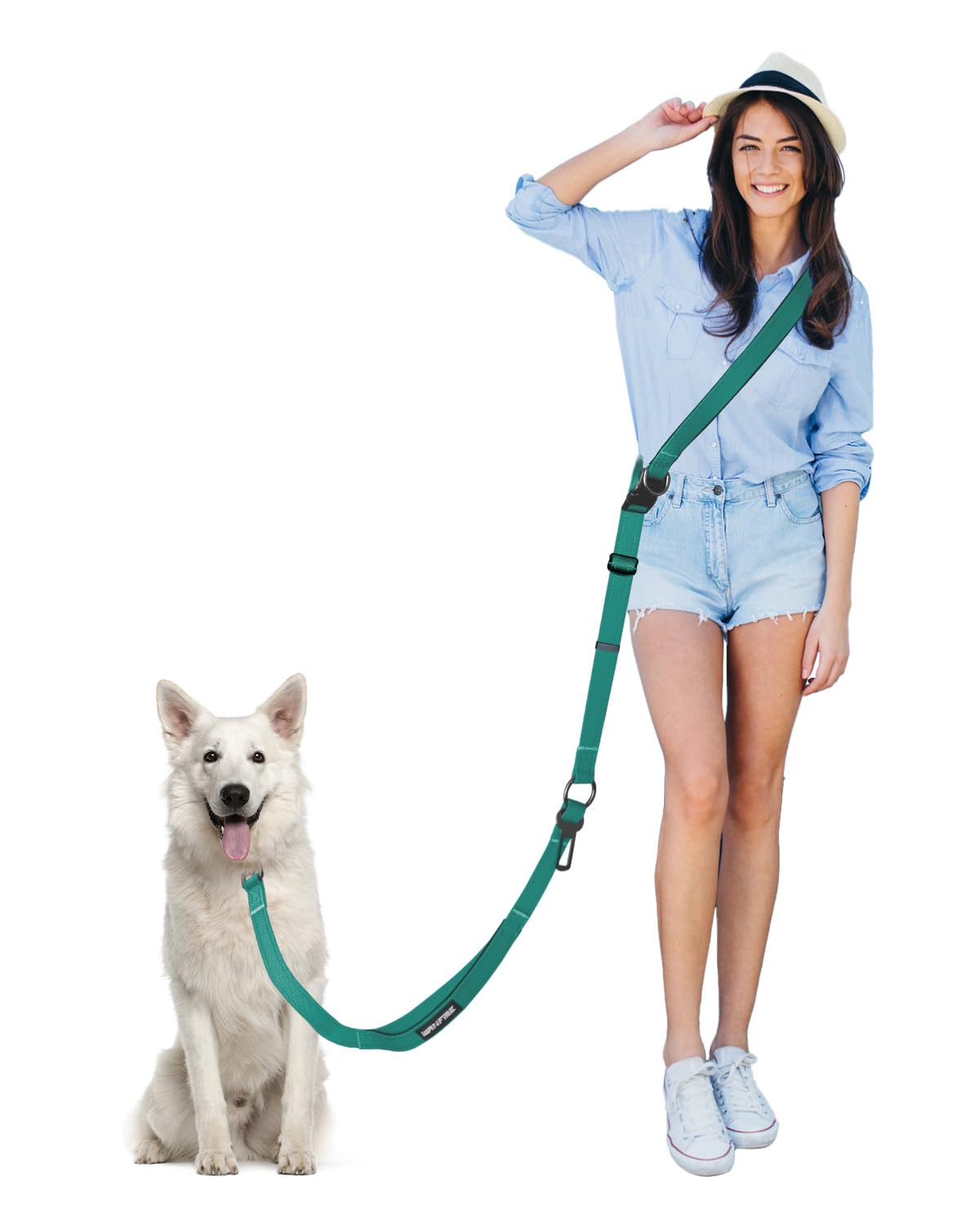 Hands Free Dog Leash, Multifunctional Crossbody Dog Leash