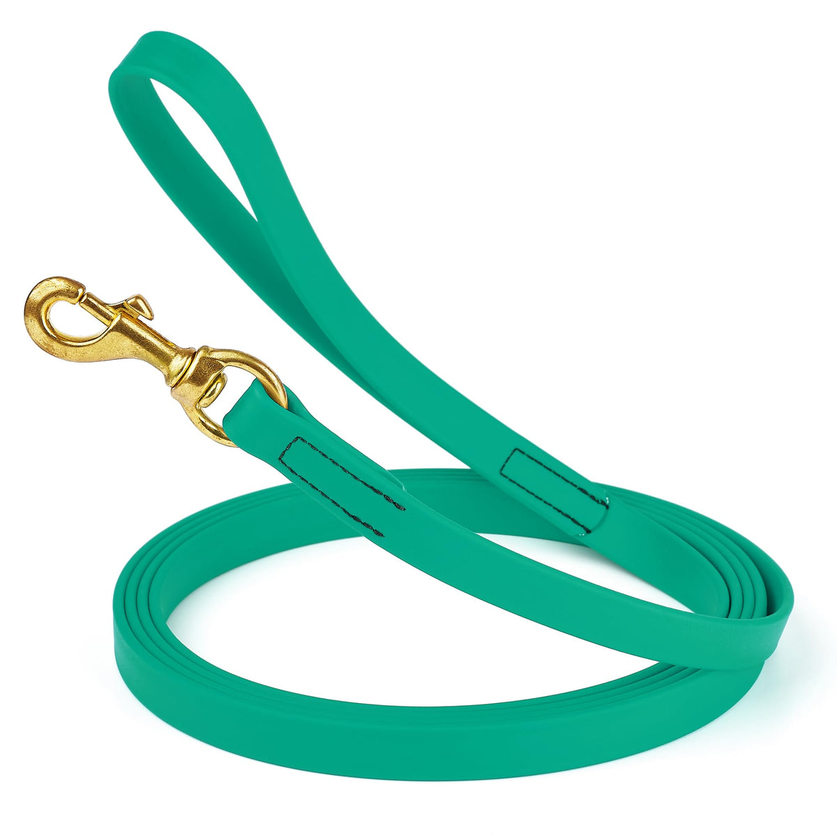Viper Biothane K9 Working Dog Leash Waterproof Lead for Tracking Training Schutzhund Odor-Proof Long Line with Solid Brass Snap for Puppy Medium and Large Dogs 6ft, Black