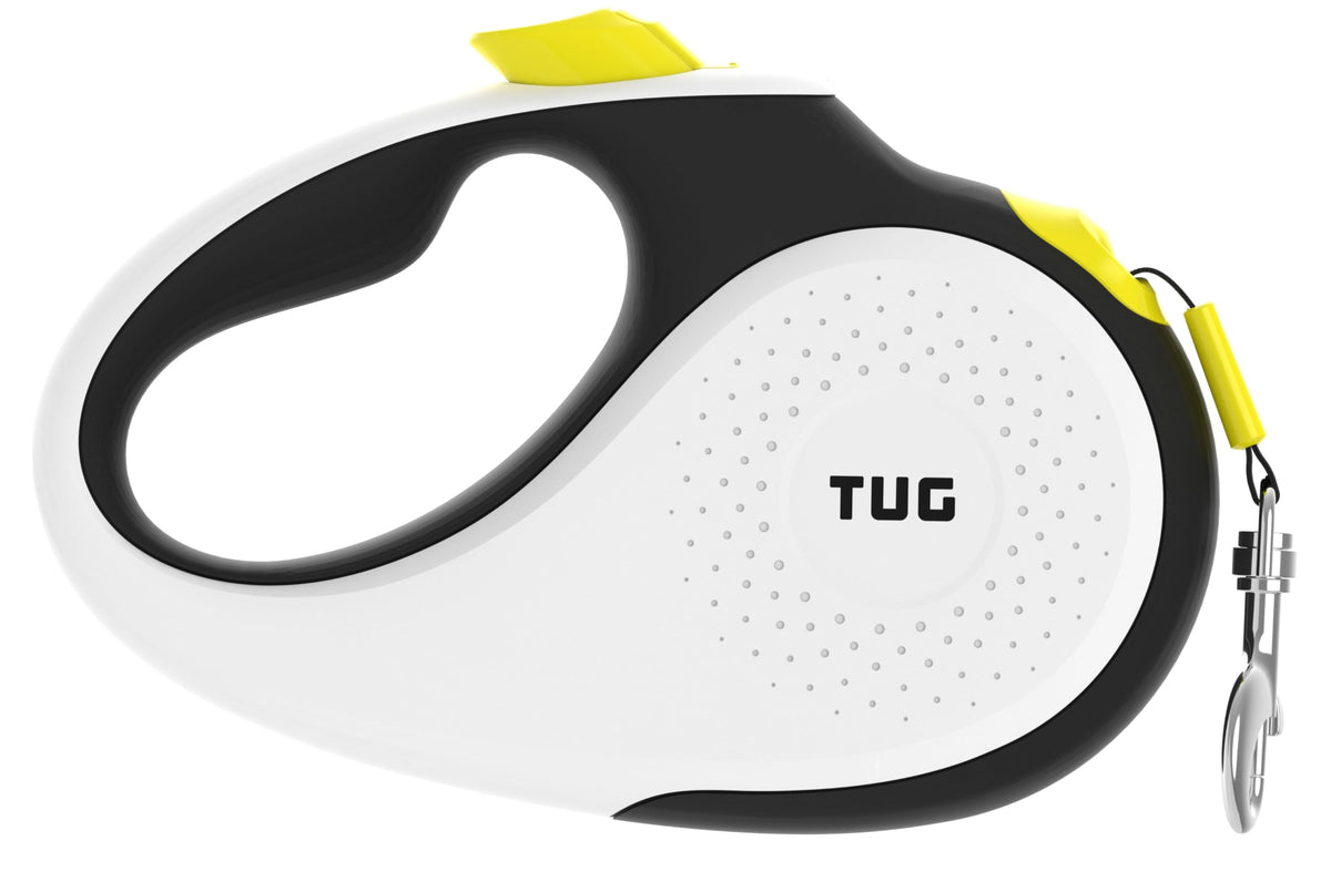 TUG Monochrome XL Retractable Dog Leash, 26 ft (Extra Large, Black)