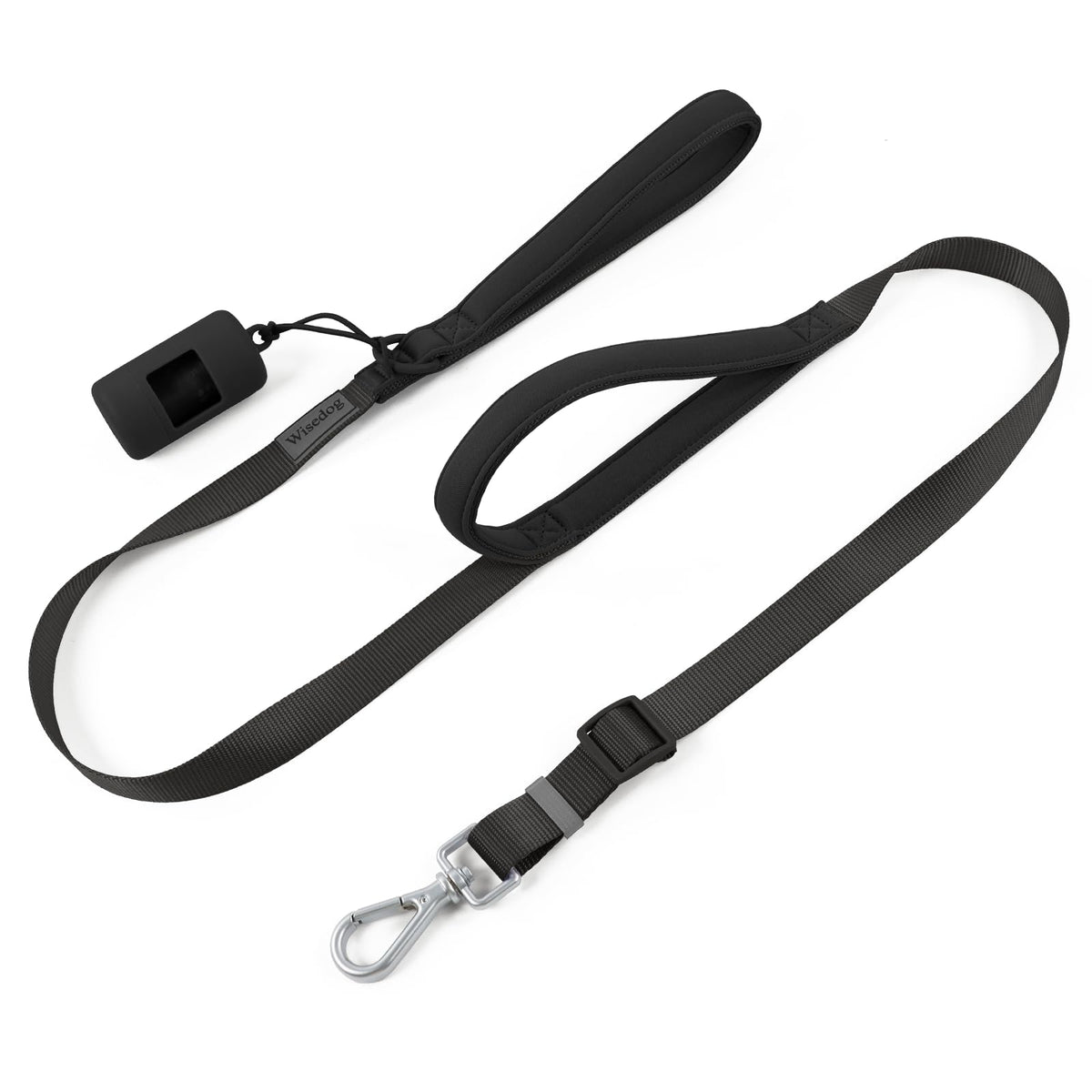 Wisedog Two Handles Dog Leash, Sand Color, S 0.8" x 4.2-5 ft